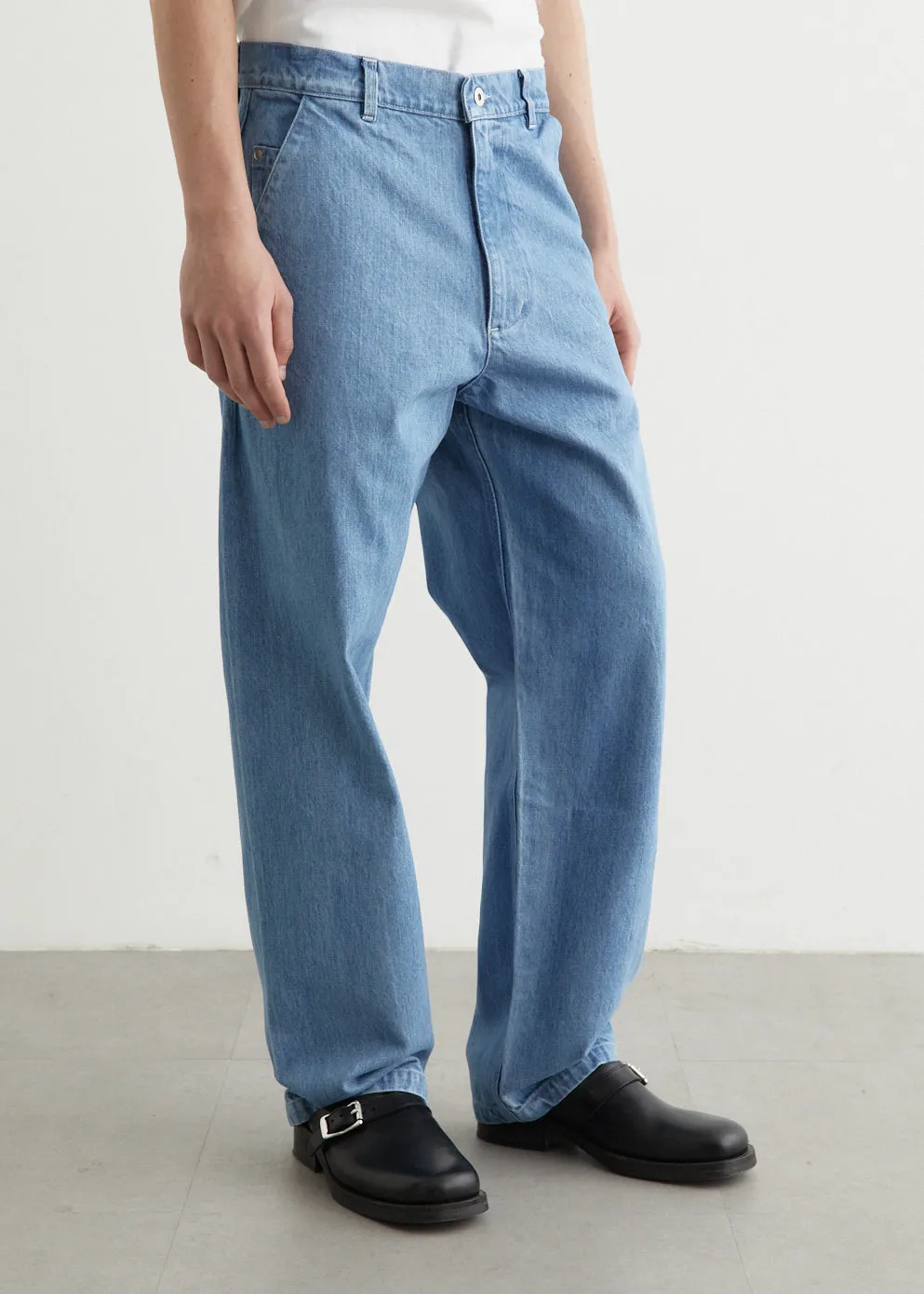 5 Pocket Denim Indigo Jeans