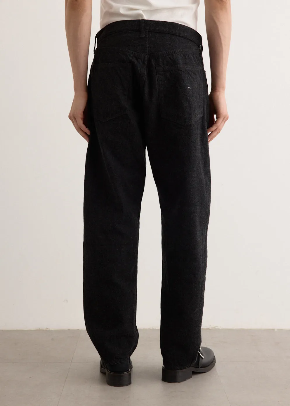 5P Zipper Front Denim Pants