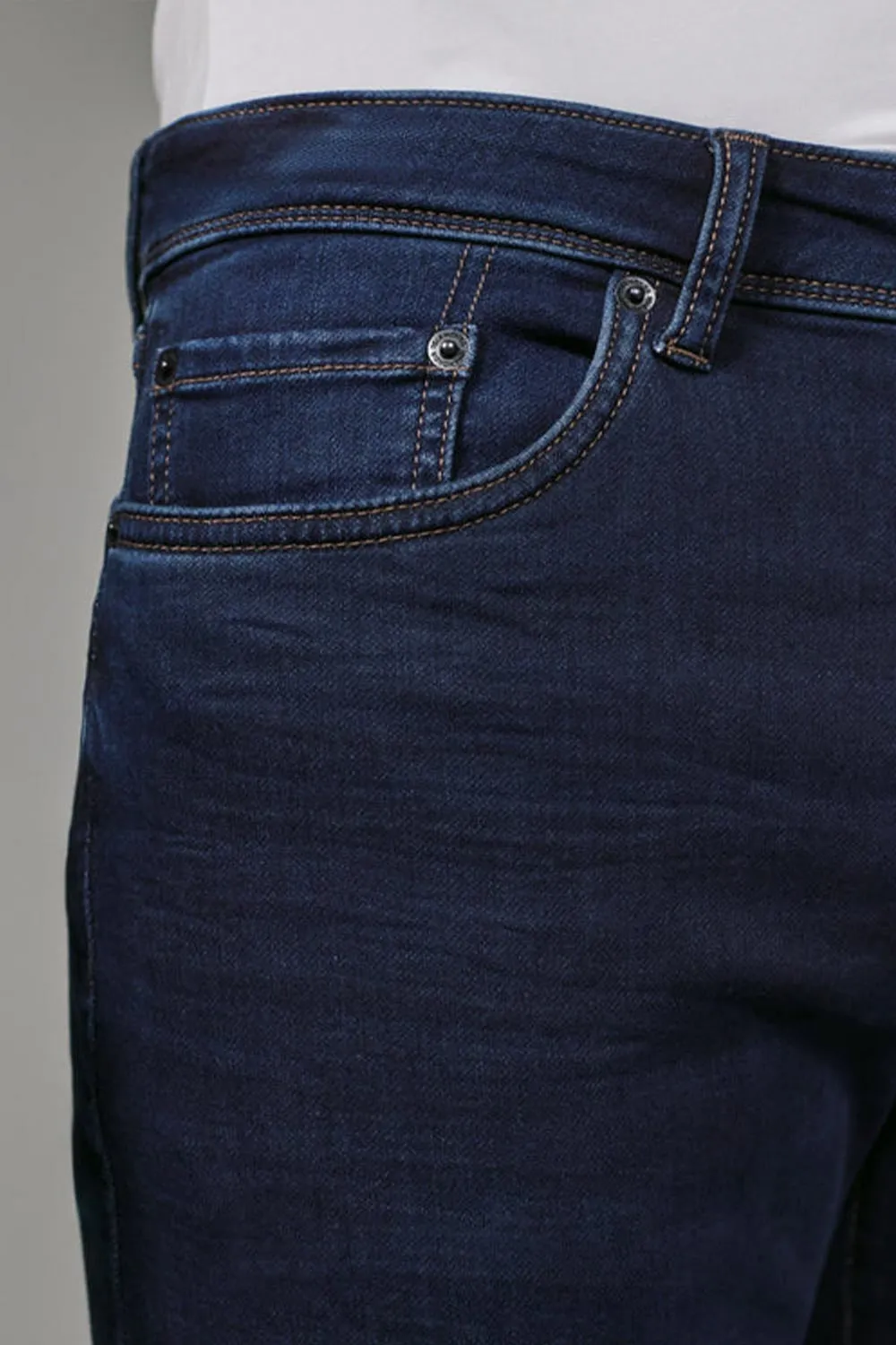 7Diamonds Generation Athletic Fit Denim Jeans for Men in Dark Wash | STP-1294-OCEAN