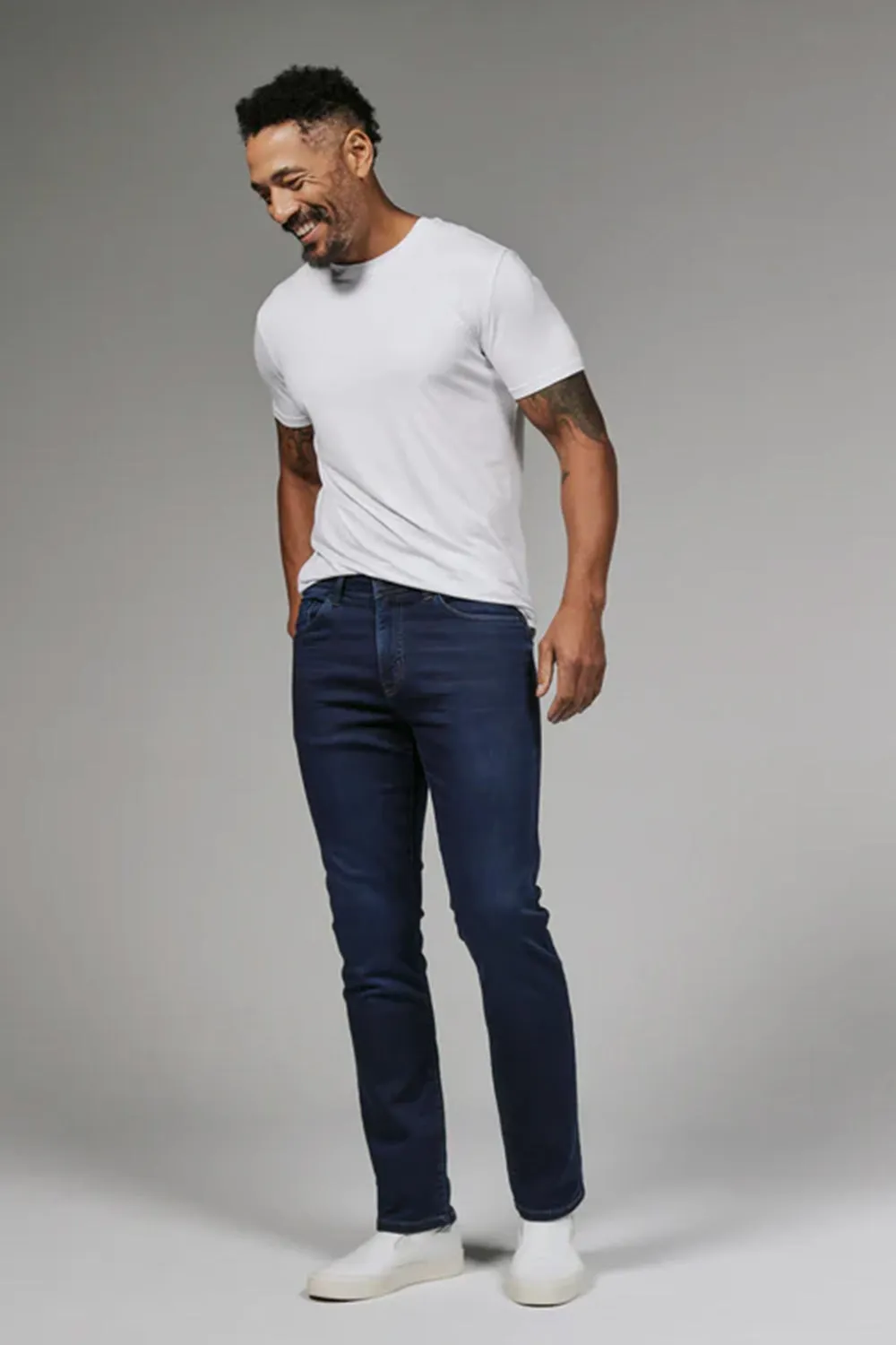 7Diamonds Generation Athletic Fit Denim Jeans for Men in Dark Wash | STP-1294-OCEAN