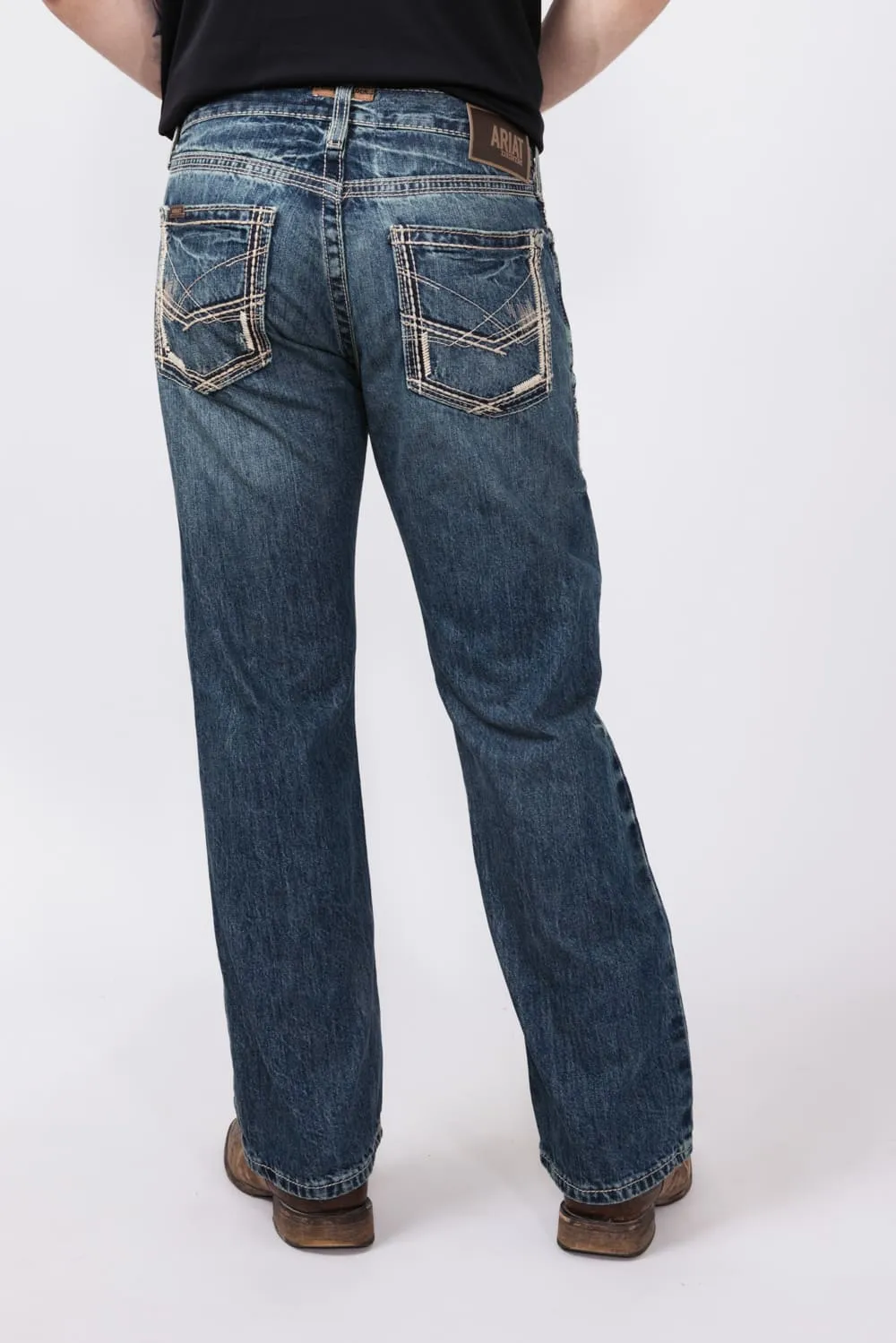Ariat Straight Fit Jeans for Men | 10012703-GAMBLER 18.5" LEG