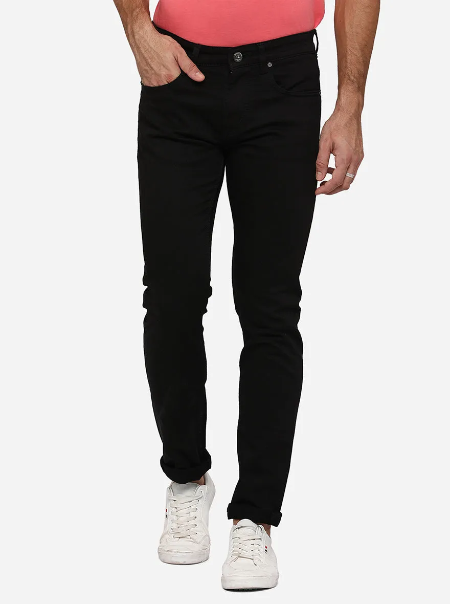 Black Washed Slim Fit Jeans | JadeBlue