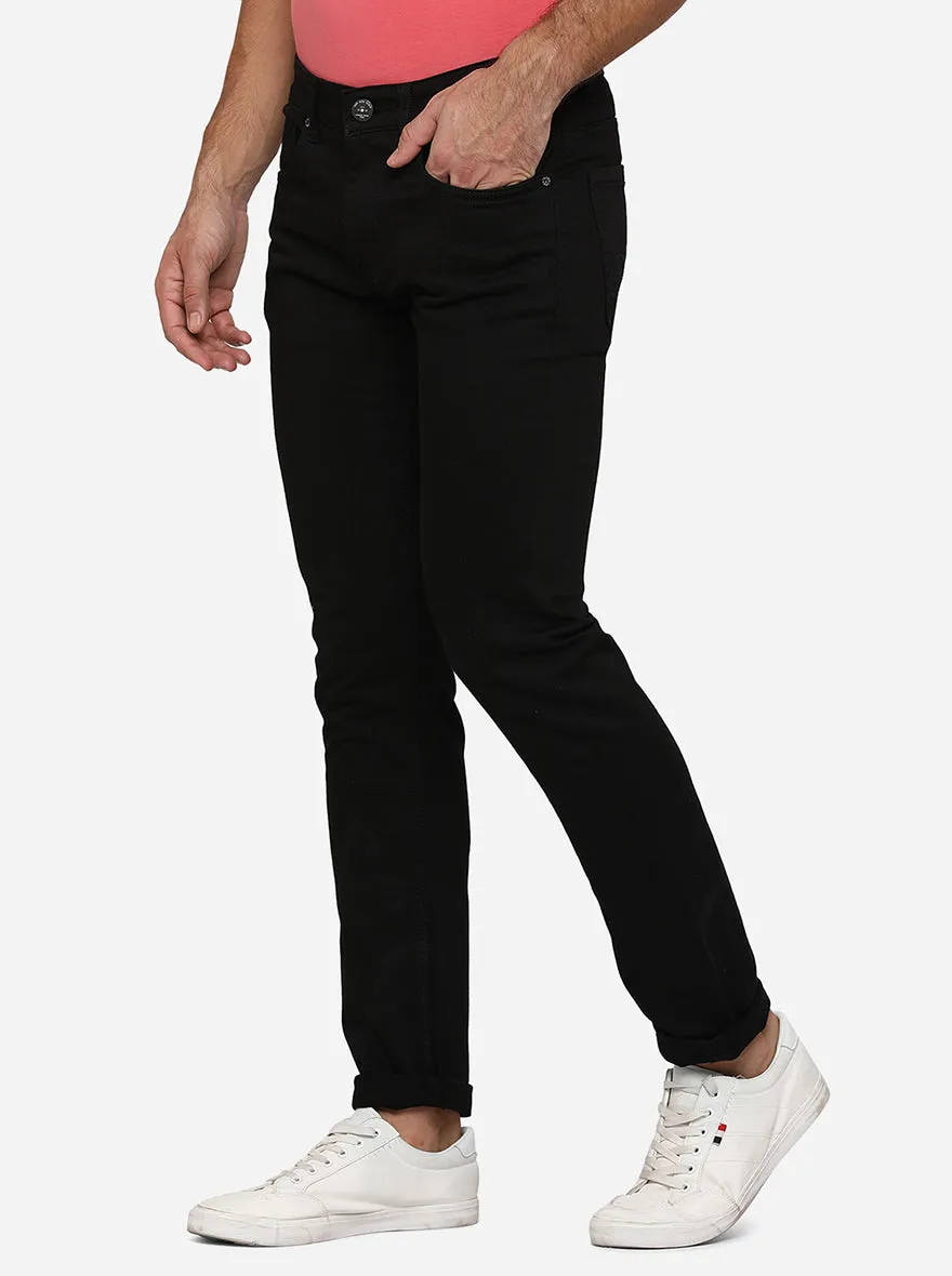 Black Washed Slim Fit Jeans | JadeBlue