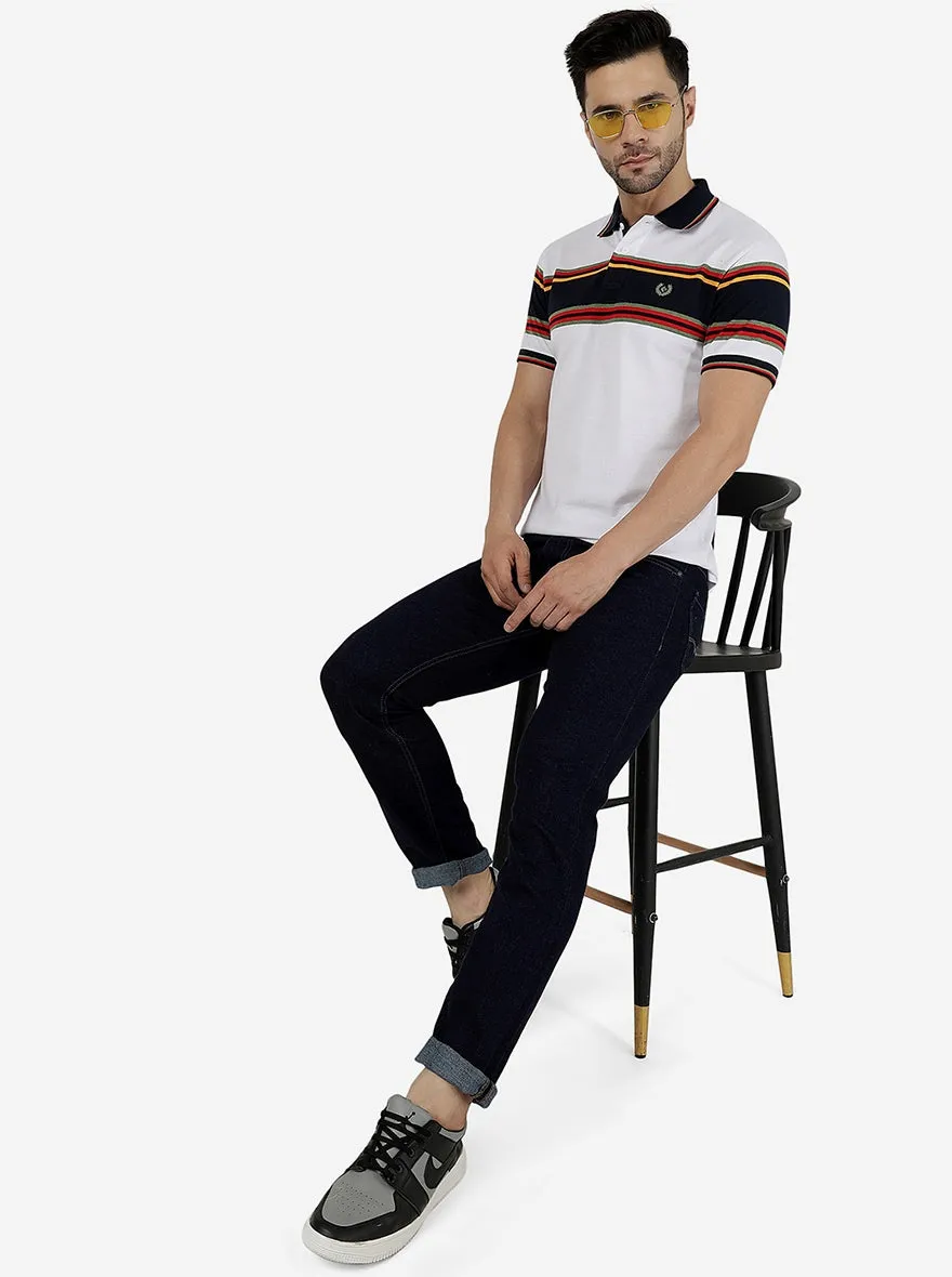 Blue Solid Straight Fit Jeans | Greenfibre
