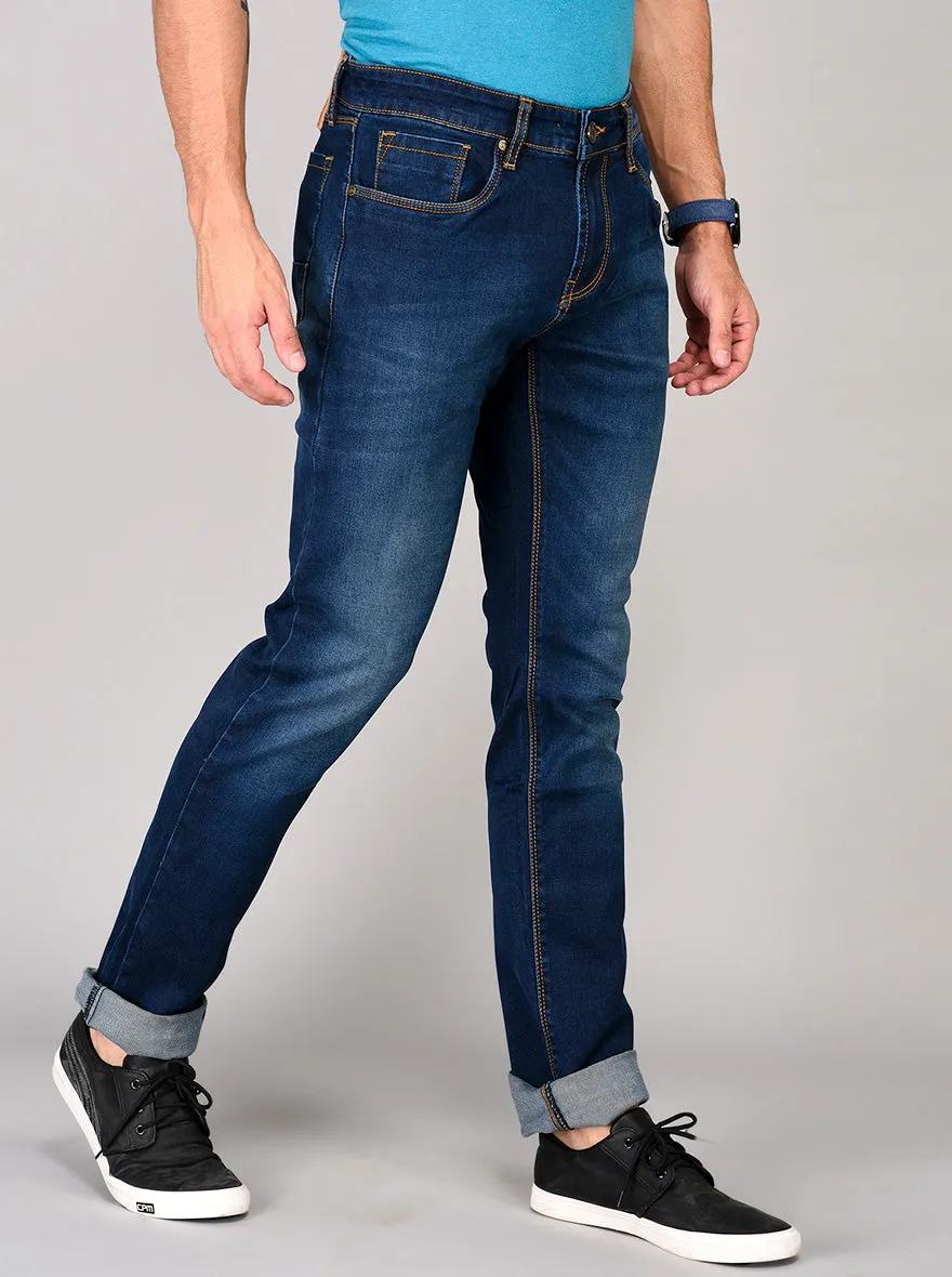 Blue Straight Fit Jeans | JadeBlue