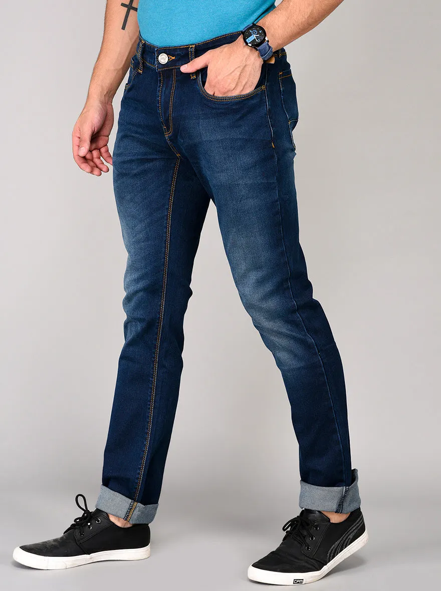 Blue Straight Fit Jeans | JadeBlue