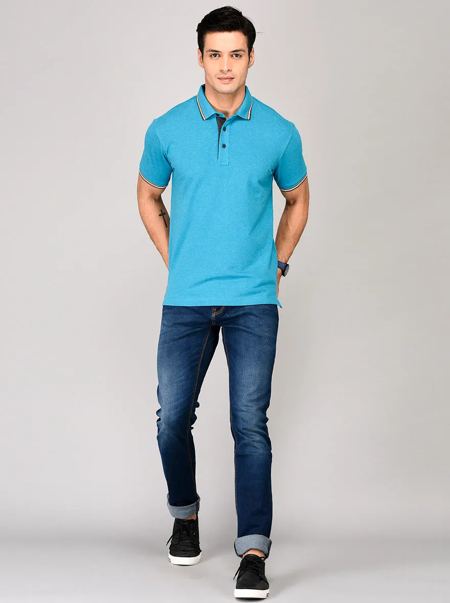 Blue Straight Fit Jeans | JadeBlue