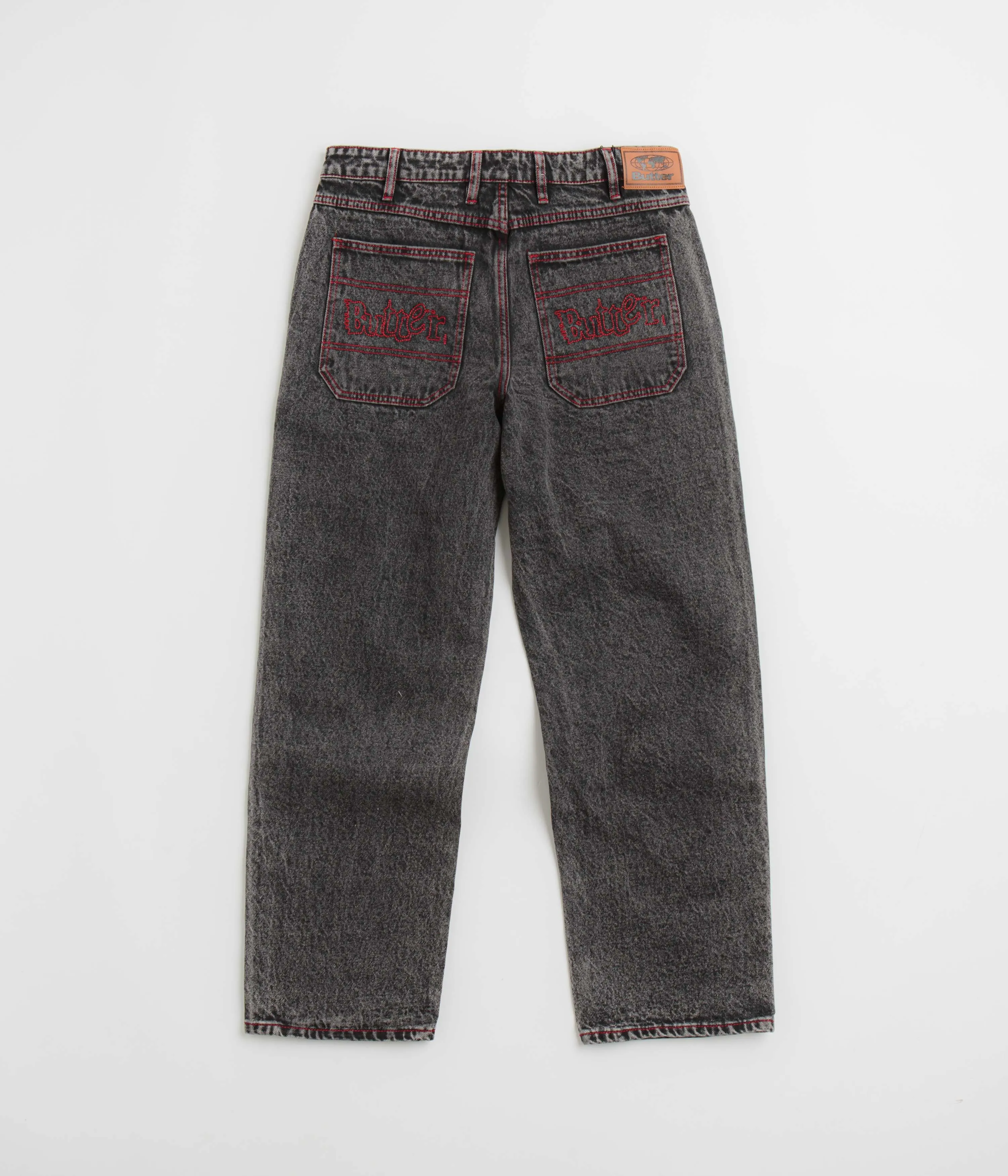 Butter Goods Breakdown Relaxed Jeans - Acid Wash Black