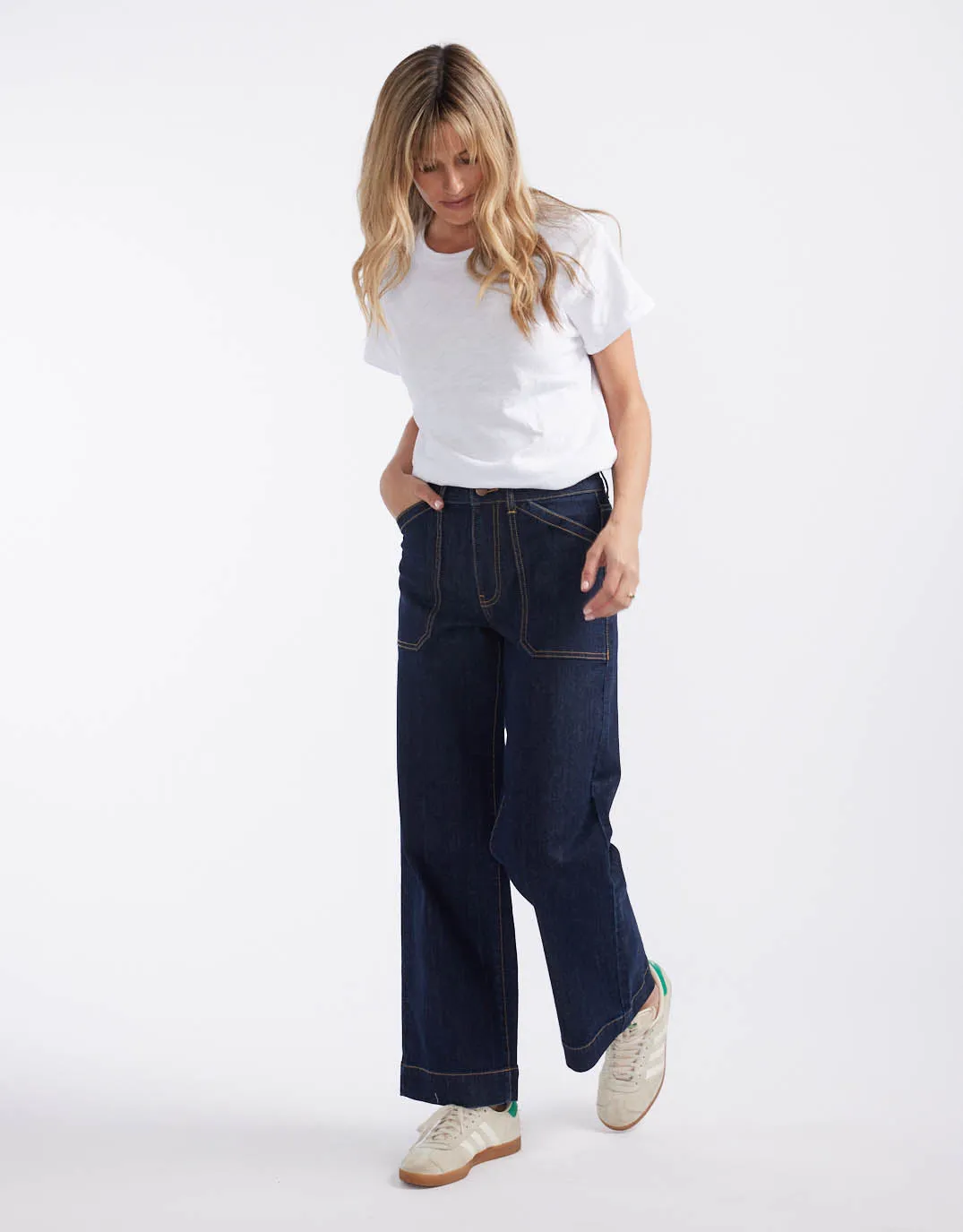 Catalina Wide Leg Jeans - Indigo