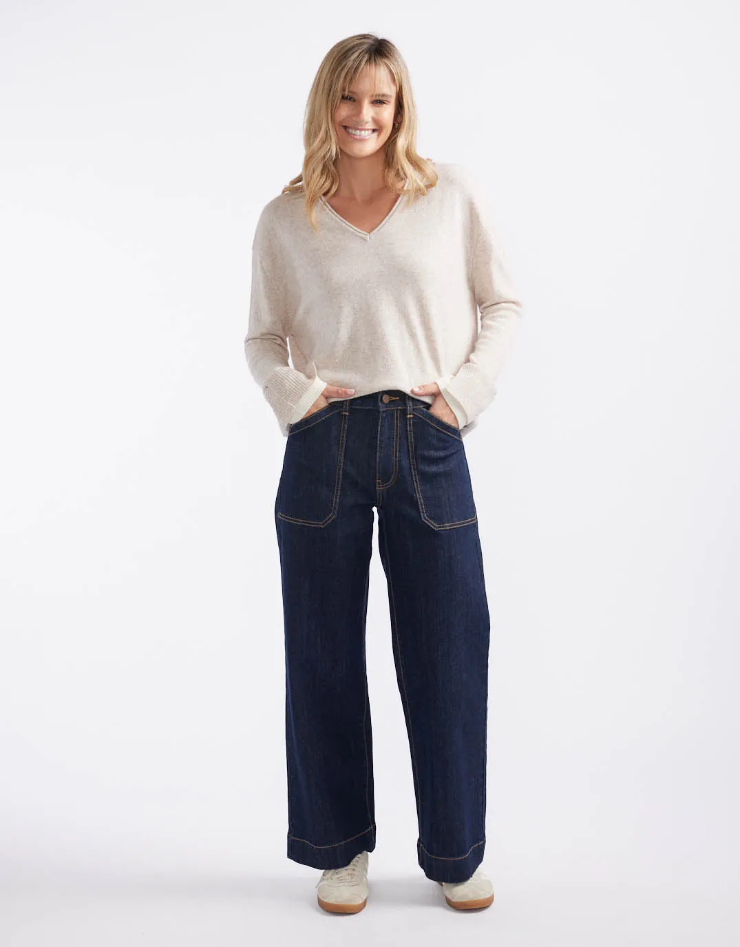 Catalina Wide Leg Jeans - Indigo
