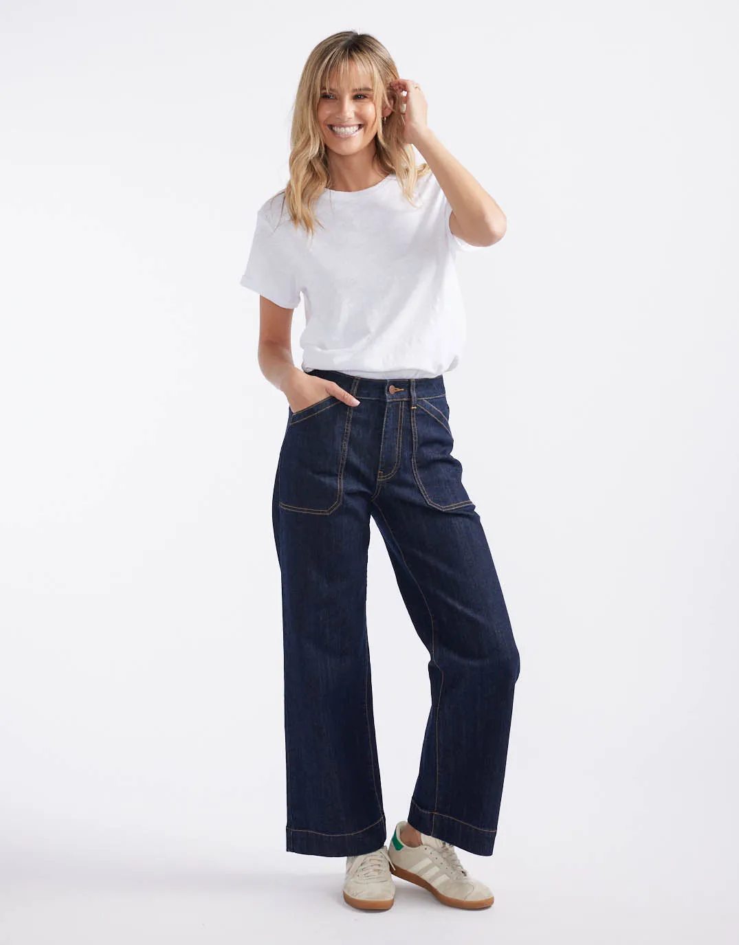 Catalina Wide Leg Jeans - Indigo