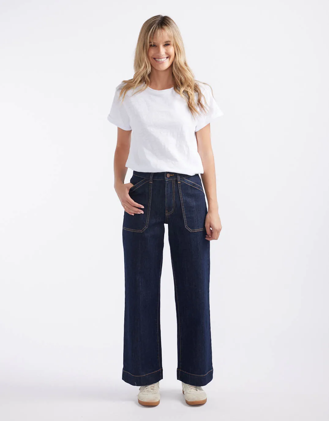 Catalina Wide Leg Jeans - Indigo