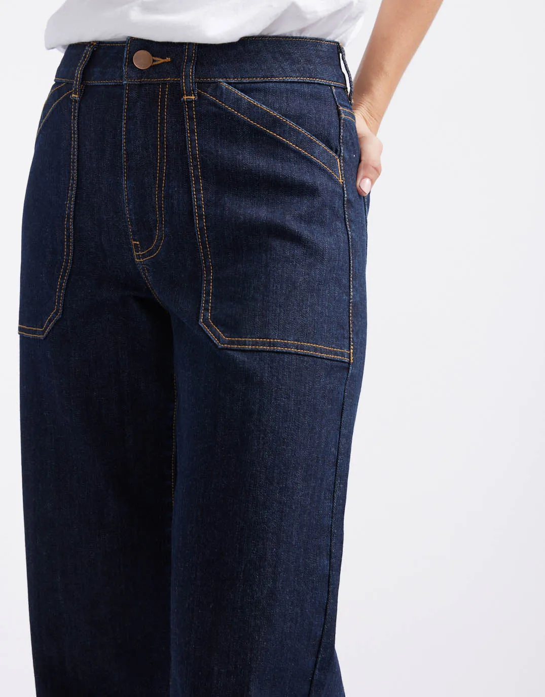 Catalina Wide Leg Jeans - Indigo