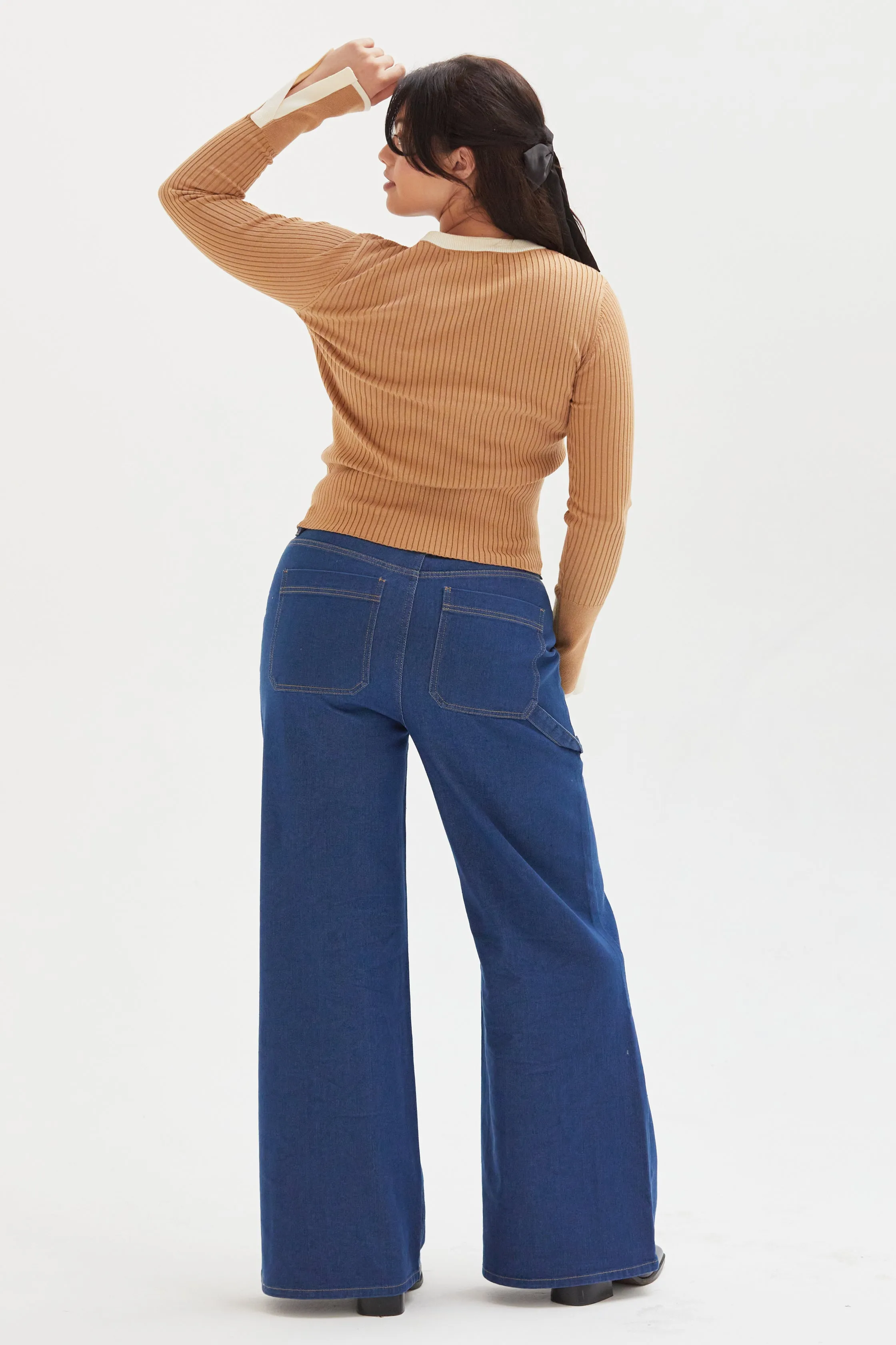 Chapman High Rise Wide Leg Carpenter Indigo Rinse