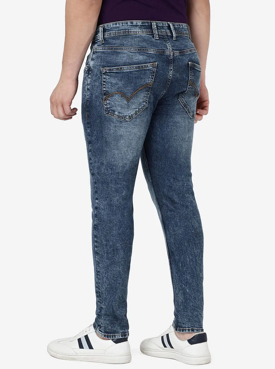 Cloud Blue Washed Rider Fit Jeans | JadeBlue