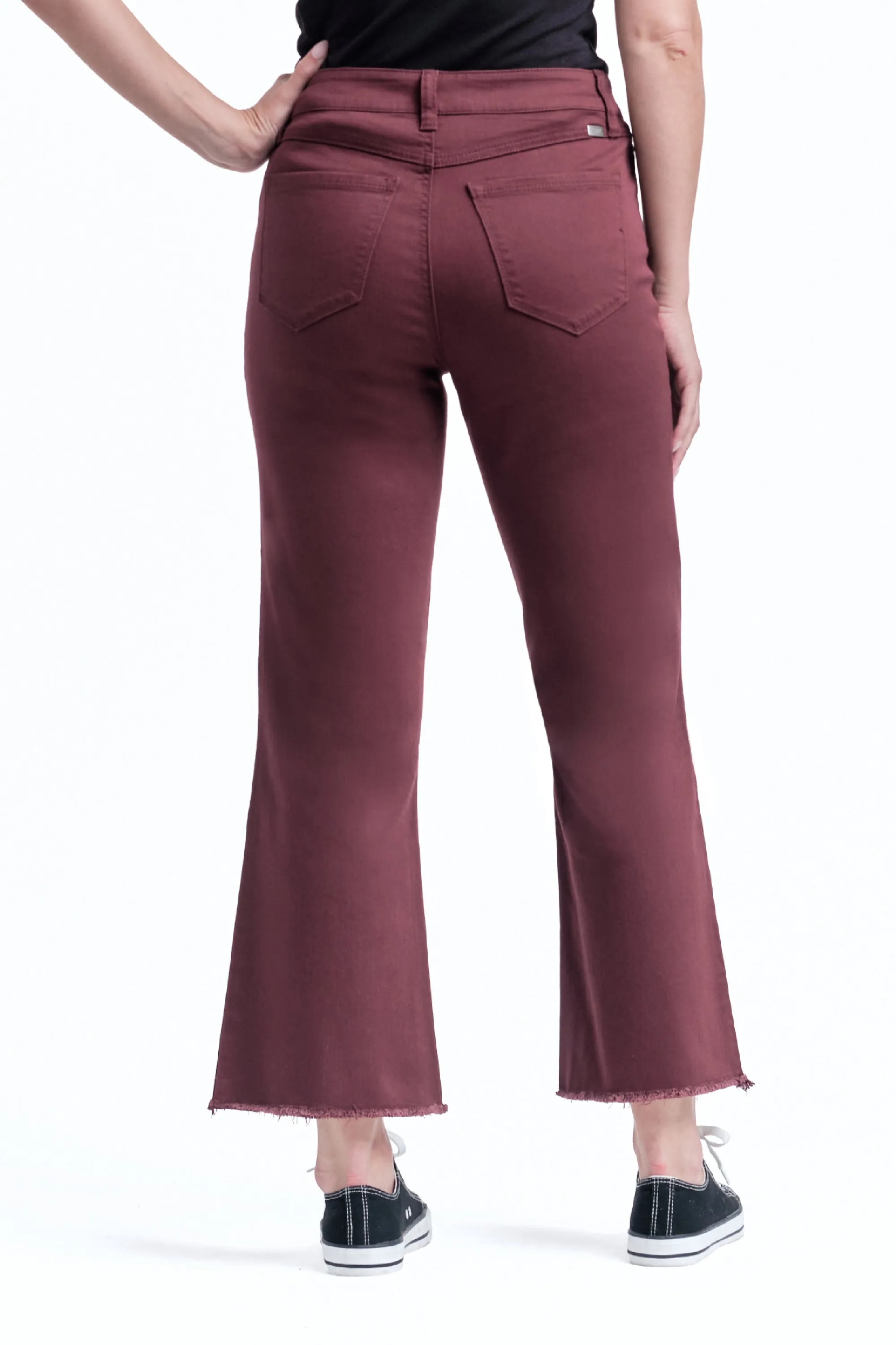 Color Denim Demi-Boot In Rumba Red
