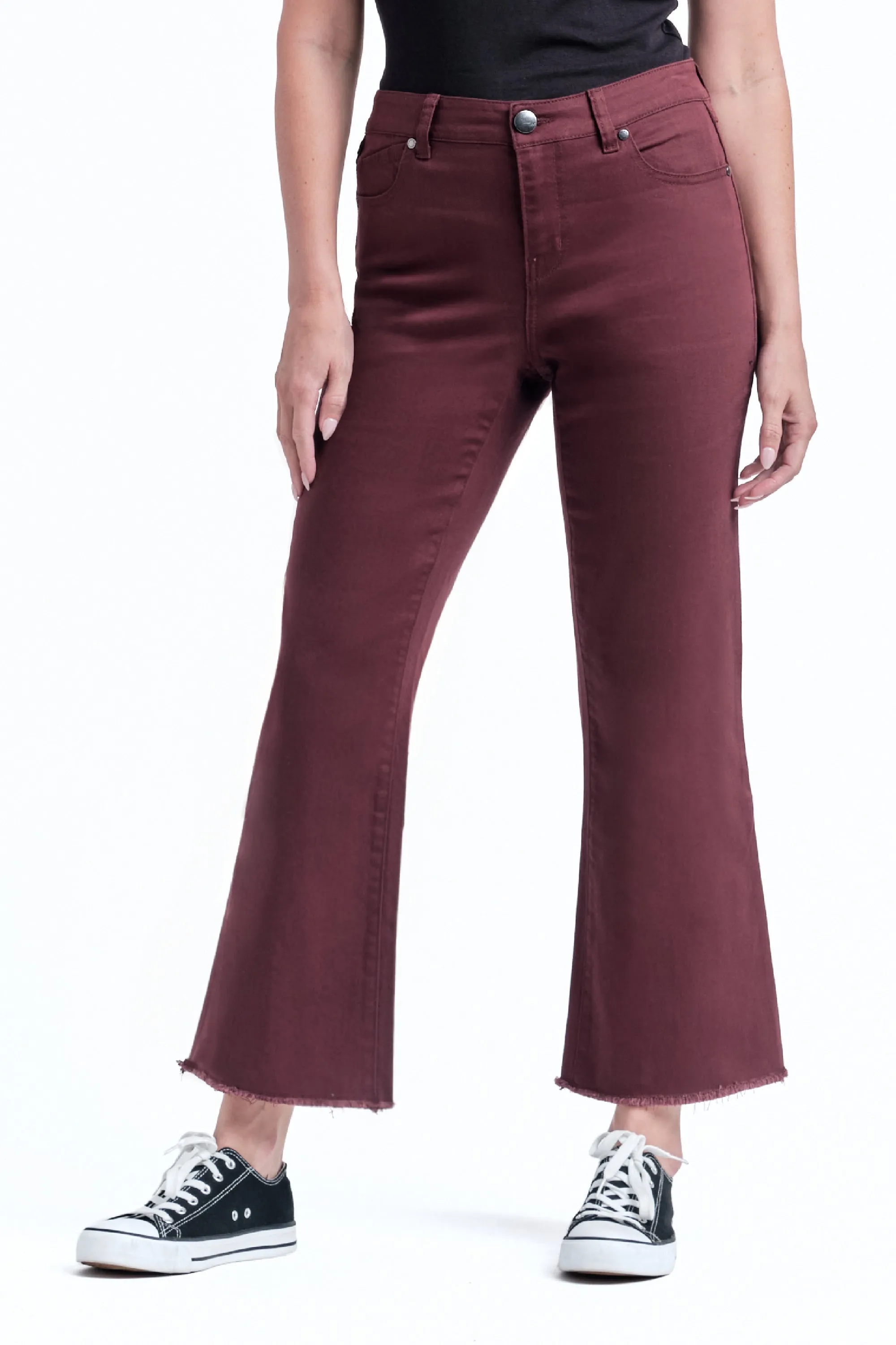 Color Denim Demi-Boot In Rumba Red