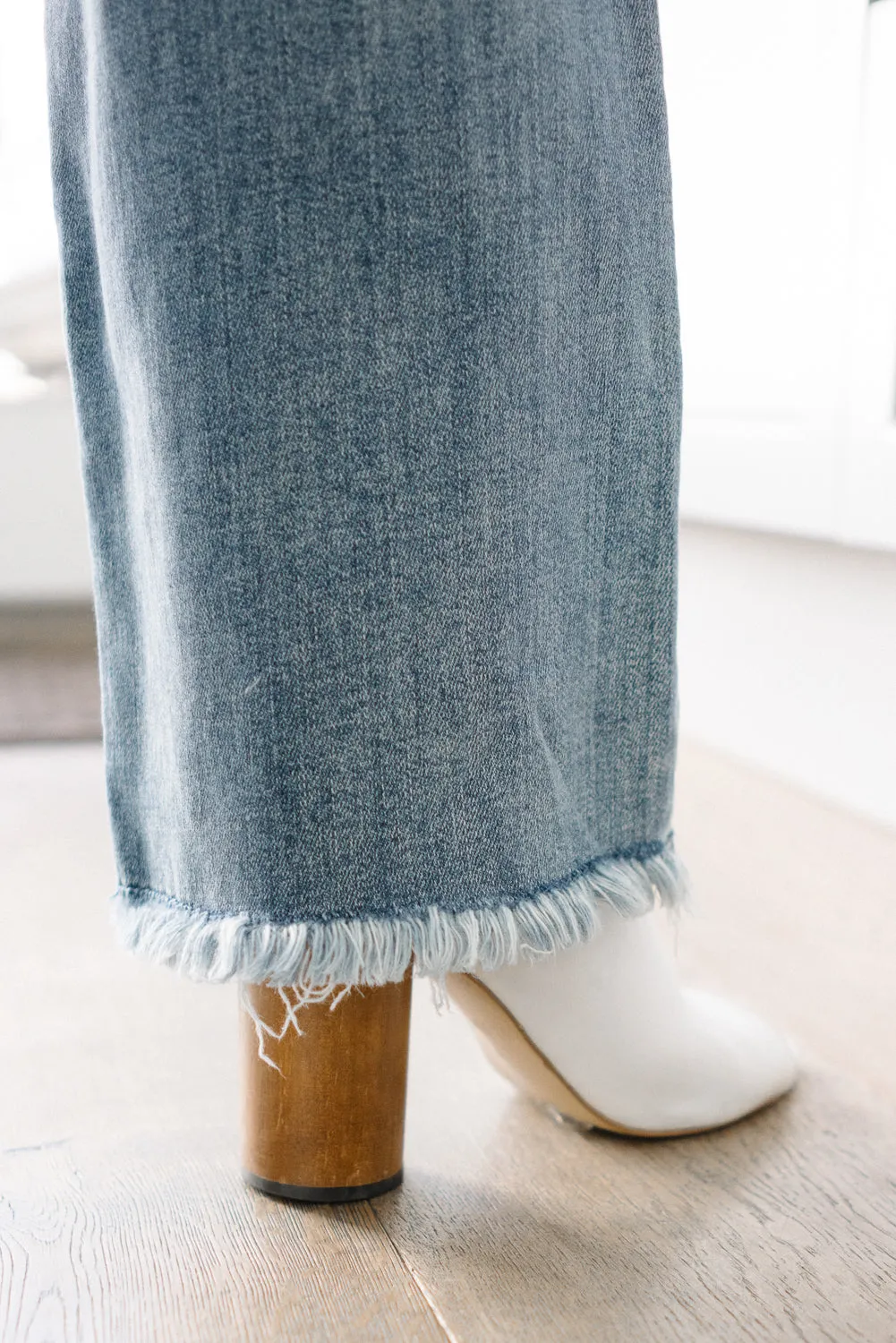 Dana High Rise Bootcut with Fray Hem - PLUS