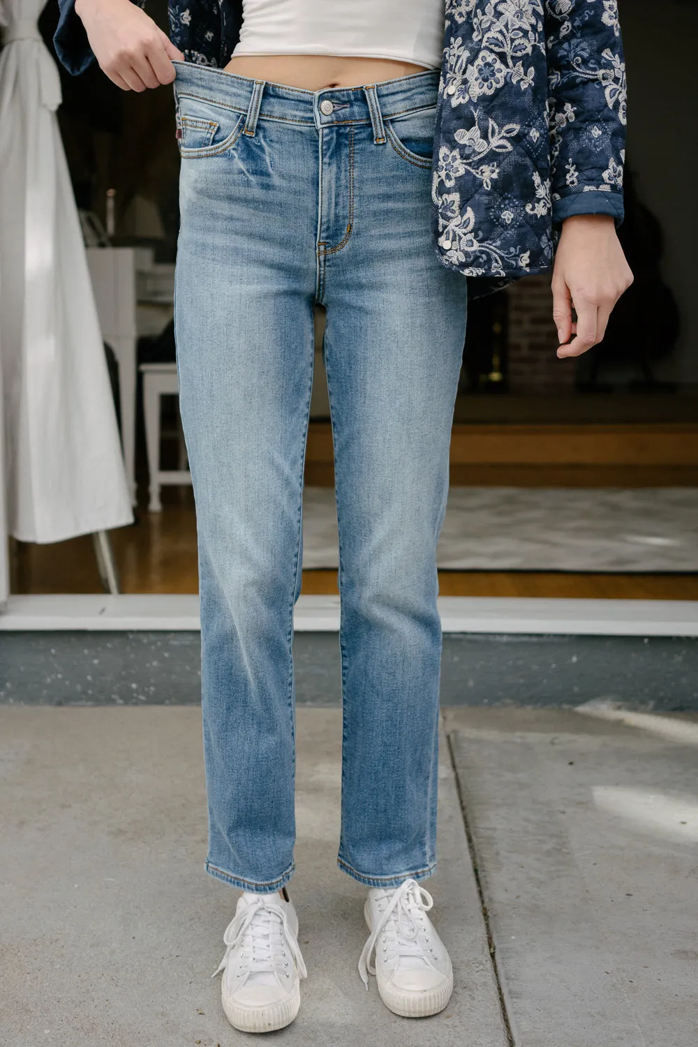 Delaney Vintage Wash Thermal Straight Fit
