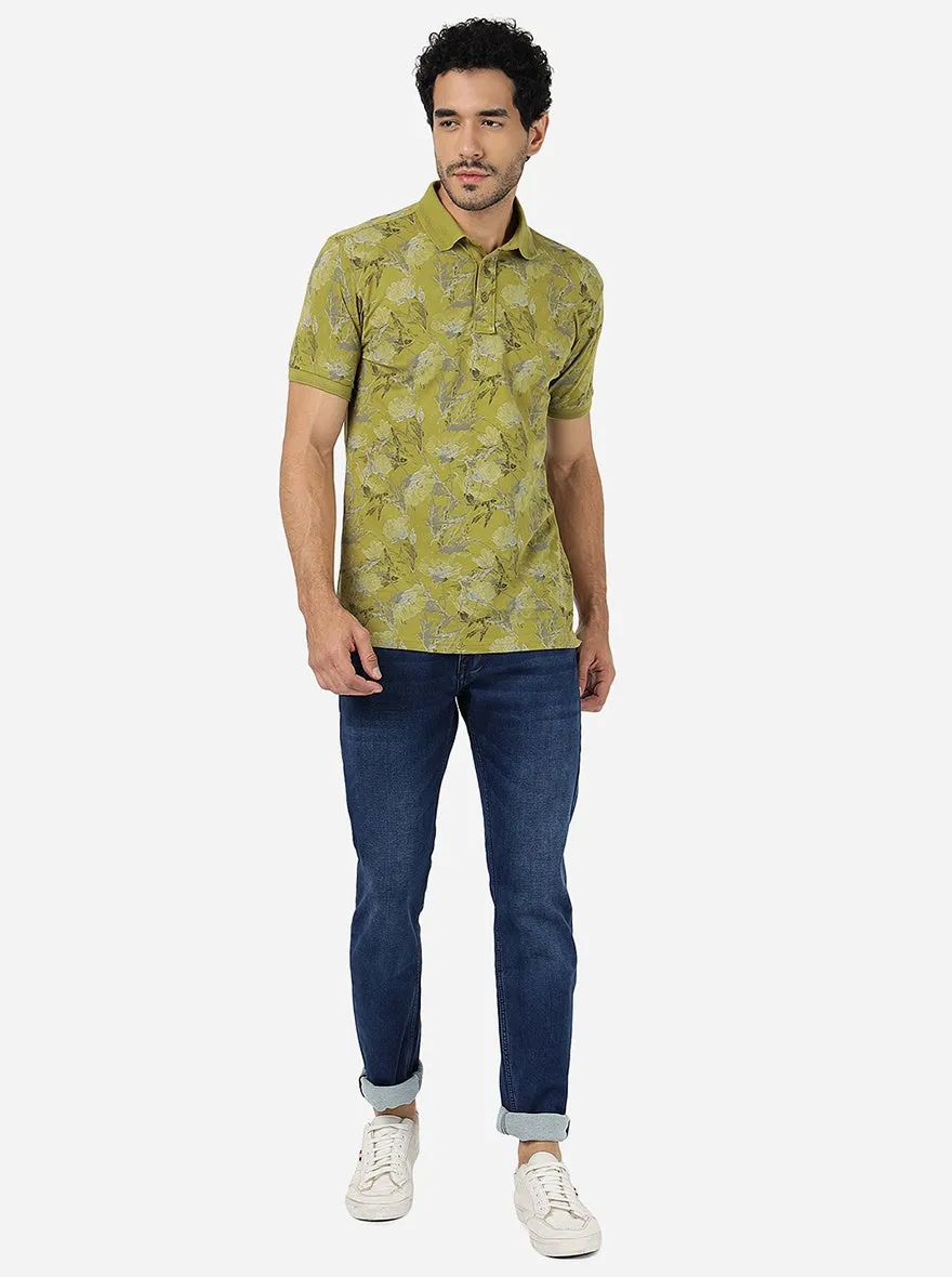 Denim Blue Washed Narrow Fit Jeans | Greenfibre