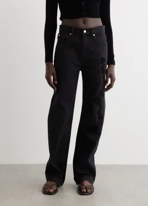 Ez Mid-Rise Relaxed Straight Jeans