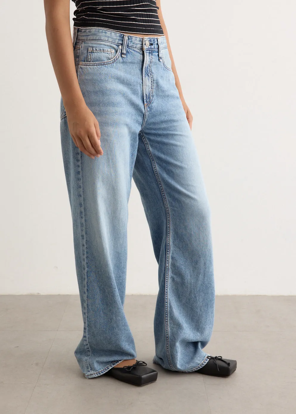 Featherweight Logan Wide Leg Jeans