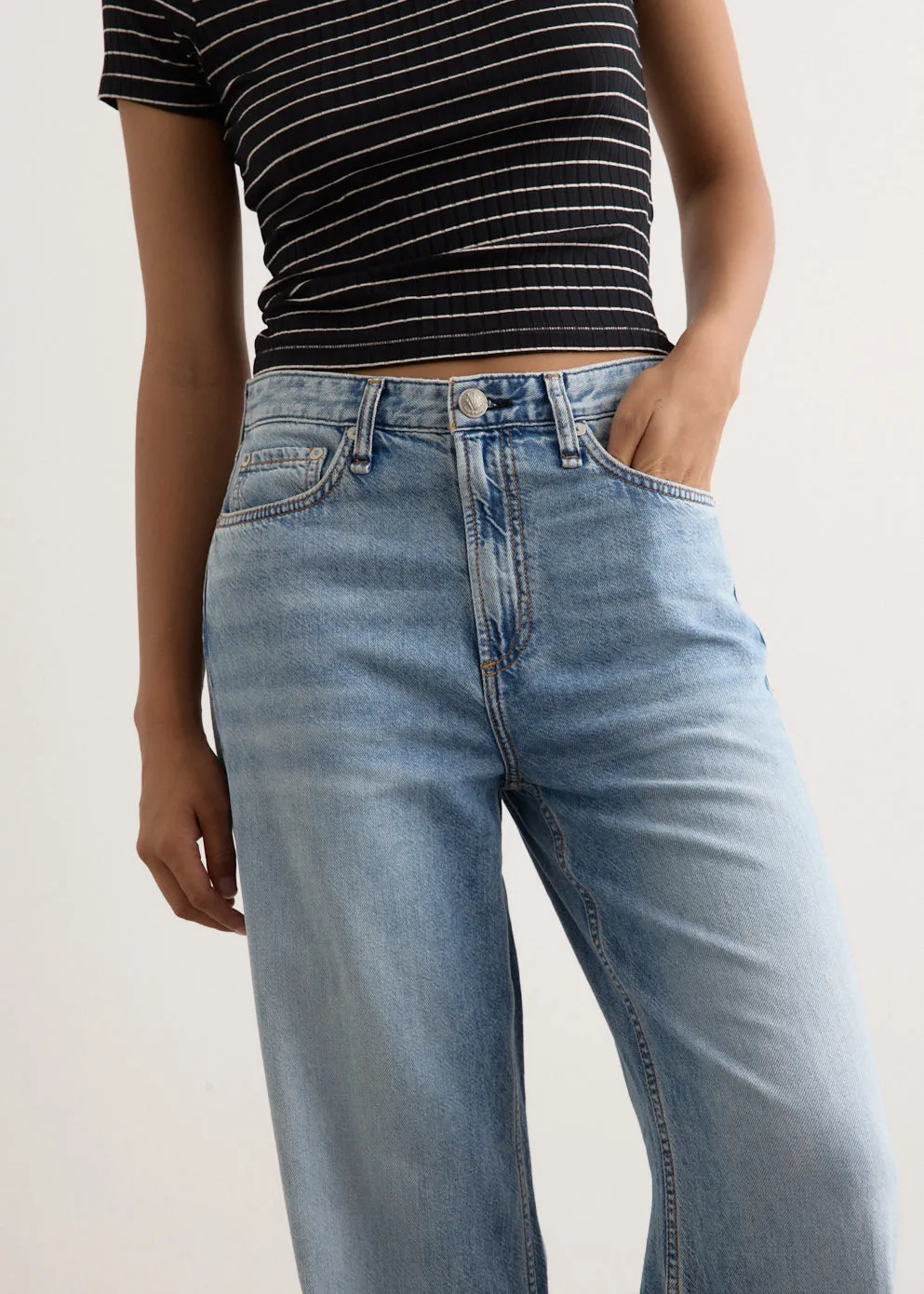 Featherweight Logan Wide Leg Jeans