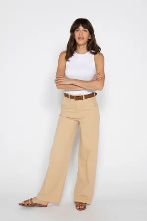 Flora Stretch Trouser Almond Buff
