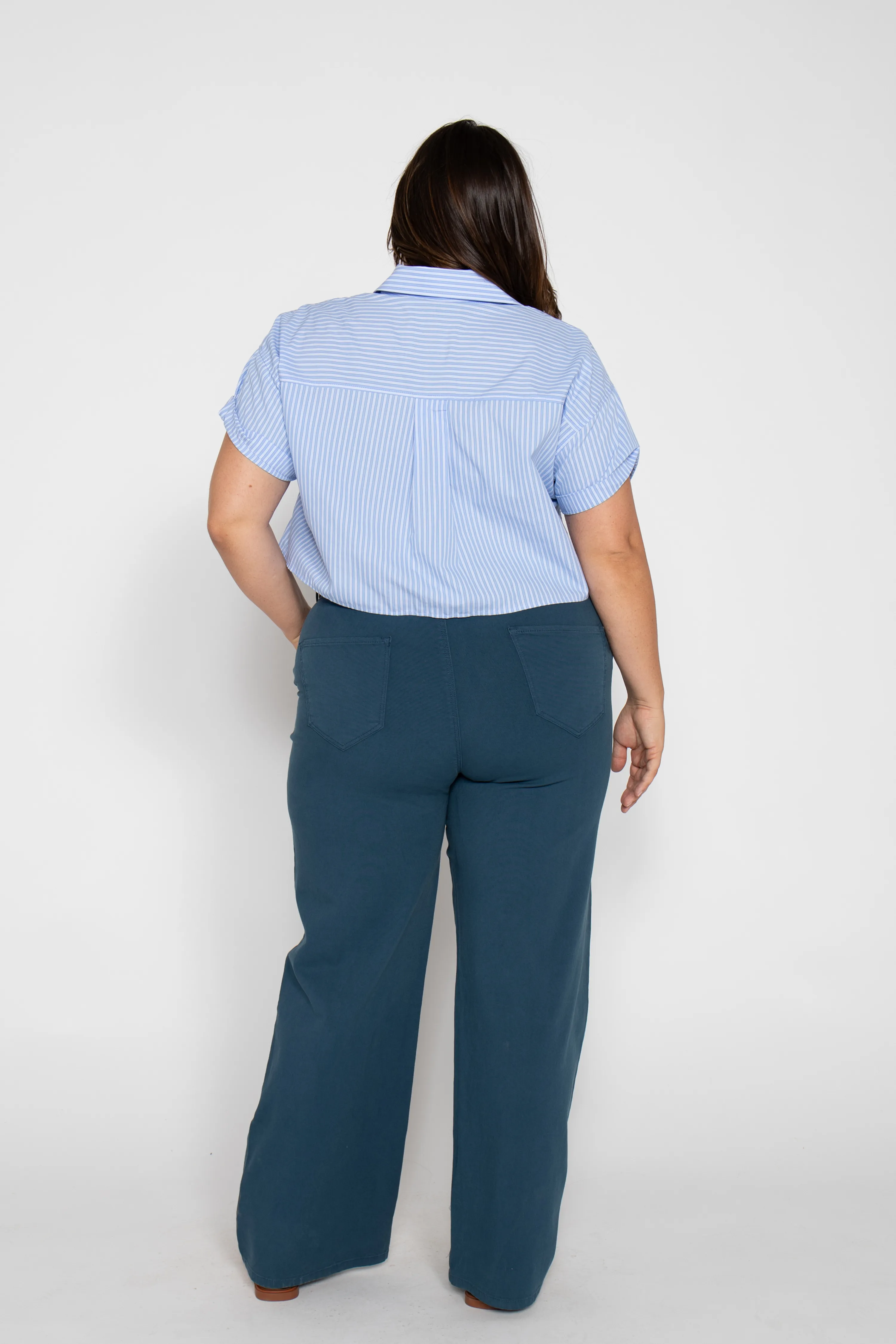 Flora Stretch Trouser Majolica Blue