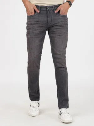 Grey Washed Slim Fit Jeans | JadeBlue