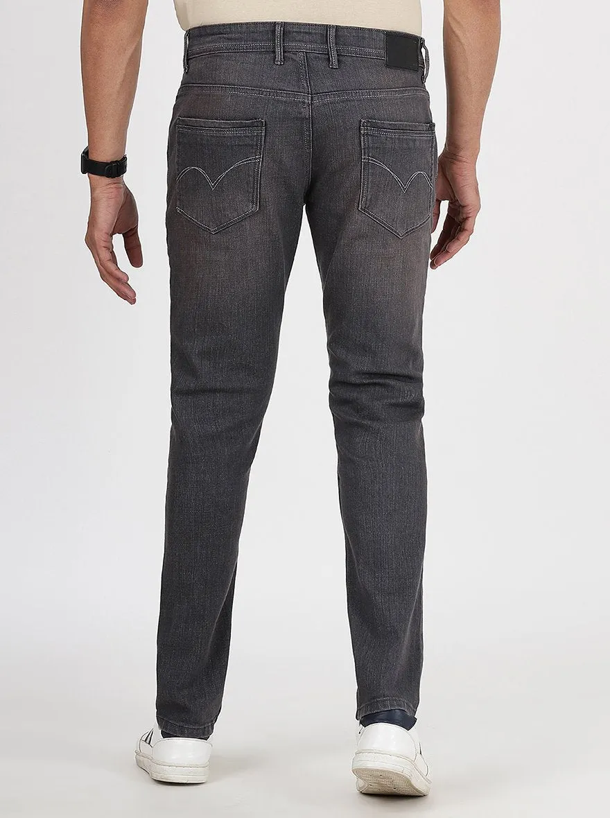 Grey Washed Slim Fit Jeans | JadeBlue