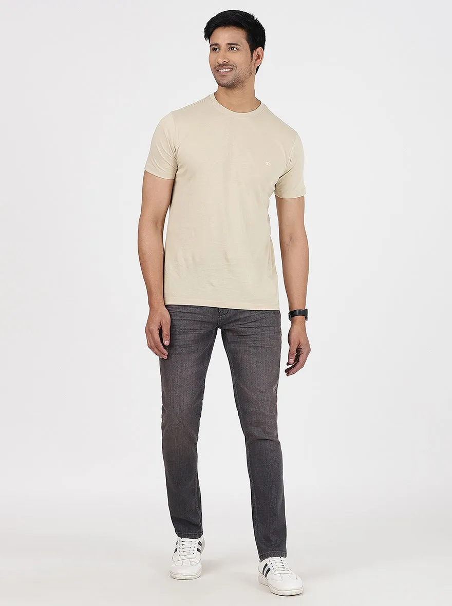 Grey Washed Slim Fit Jeans | JadeBlue