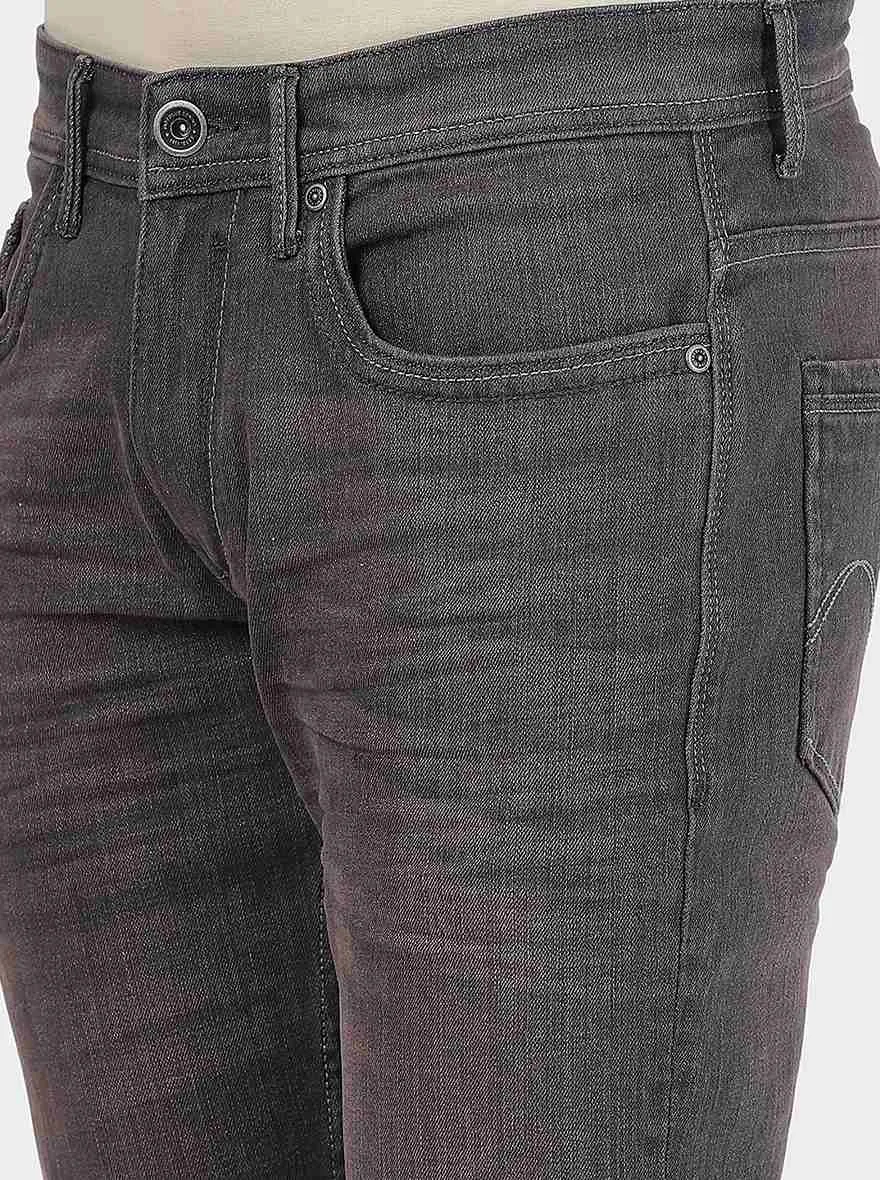 Grey Washed Slim Fit Jeans | JadeBlue