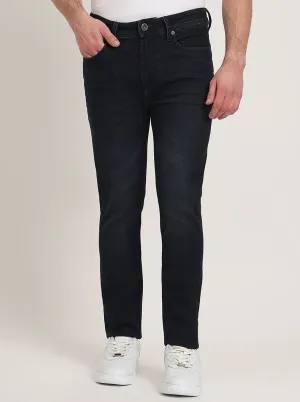 Indigo Blue Washed Slim Fit Jeans | JadeBlue