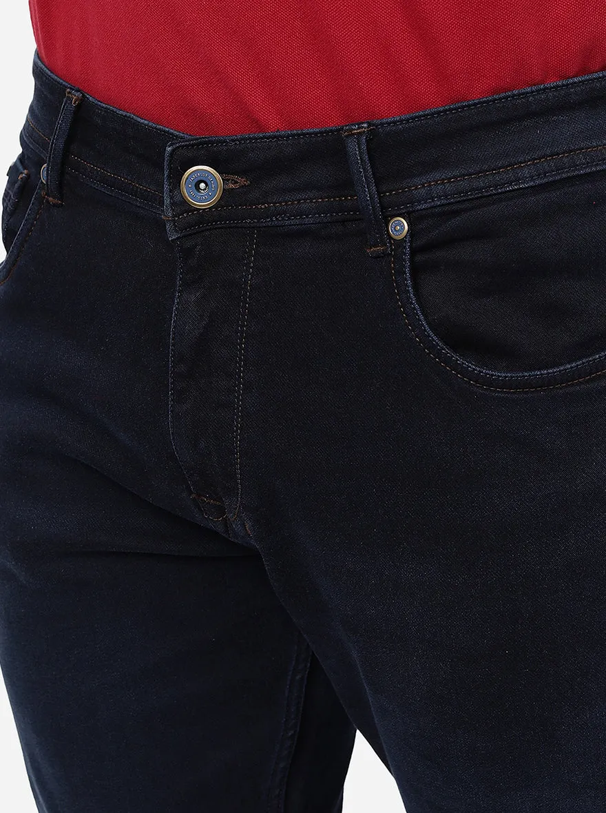 Ink Blue Washed Straight Fit Jeans | JadeBlue