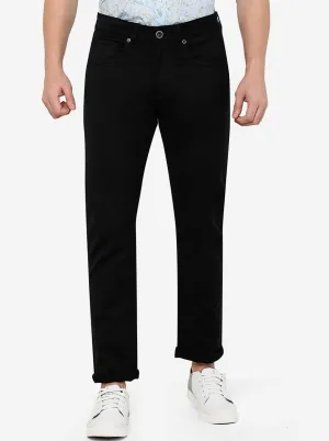 Jet Black Washed Slim Fit Jeans | JadeBlue