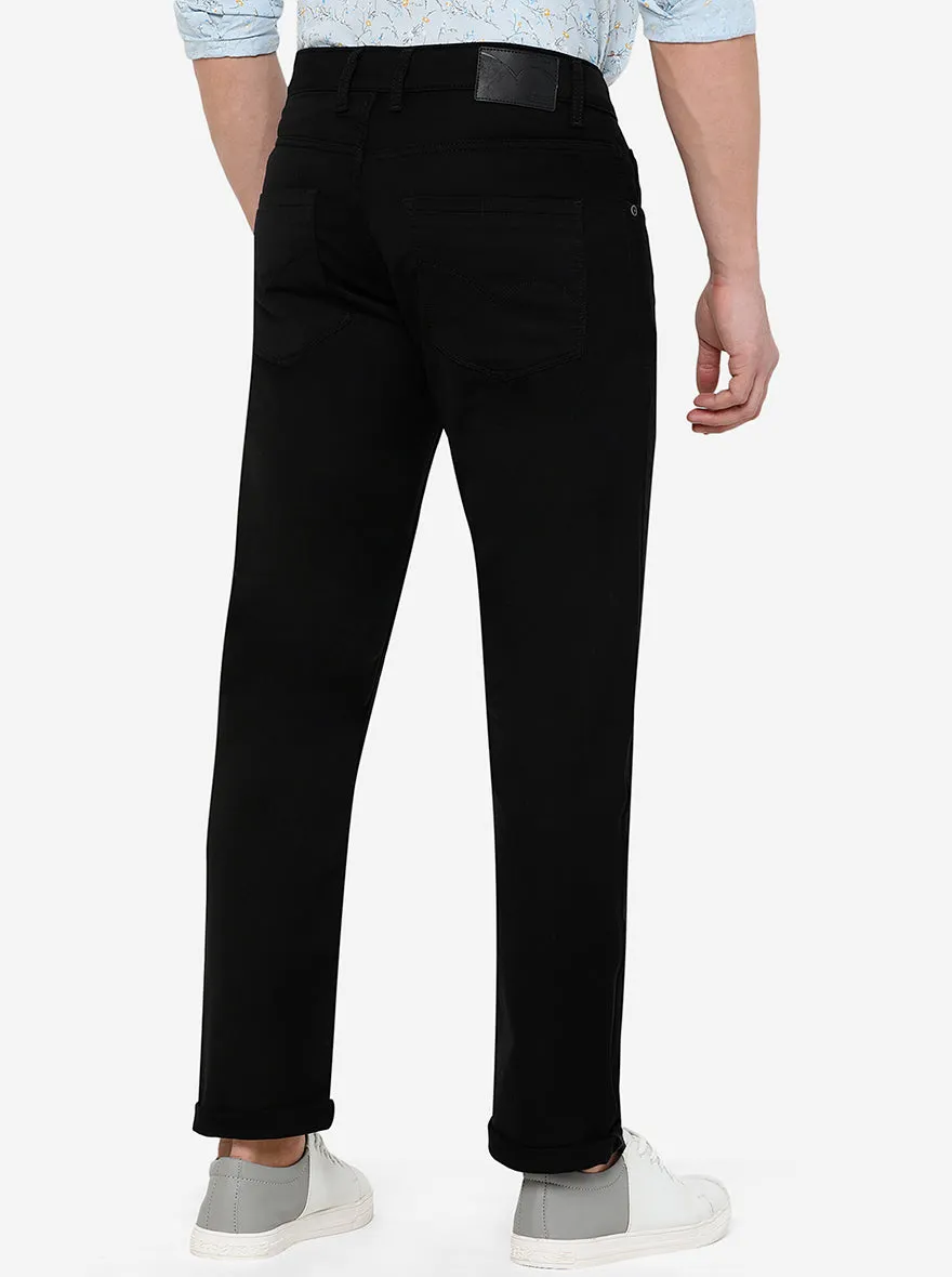 Jet Black Washed Slim Fit Jeans | JadeBlue