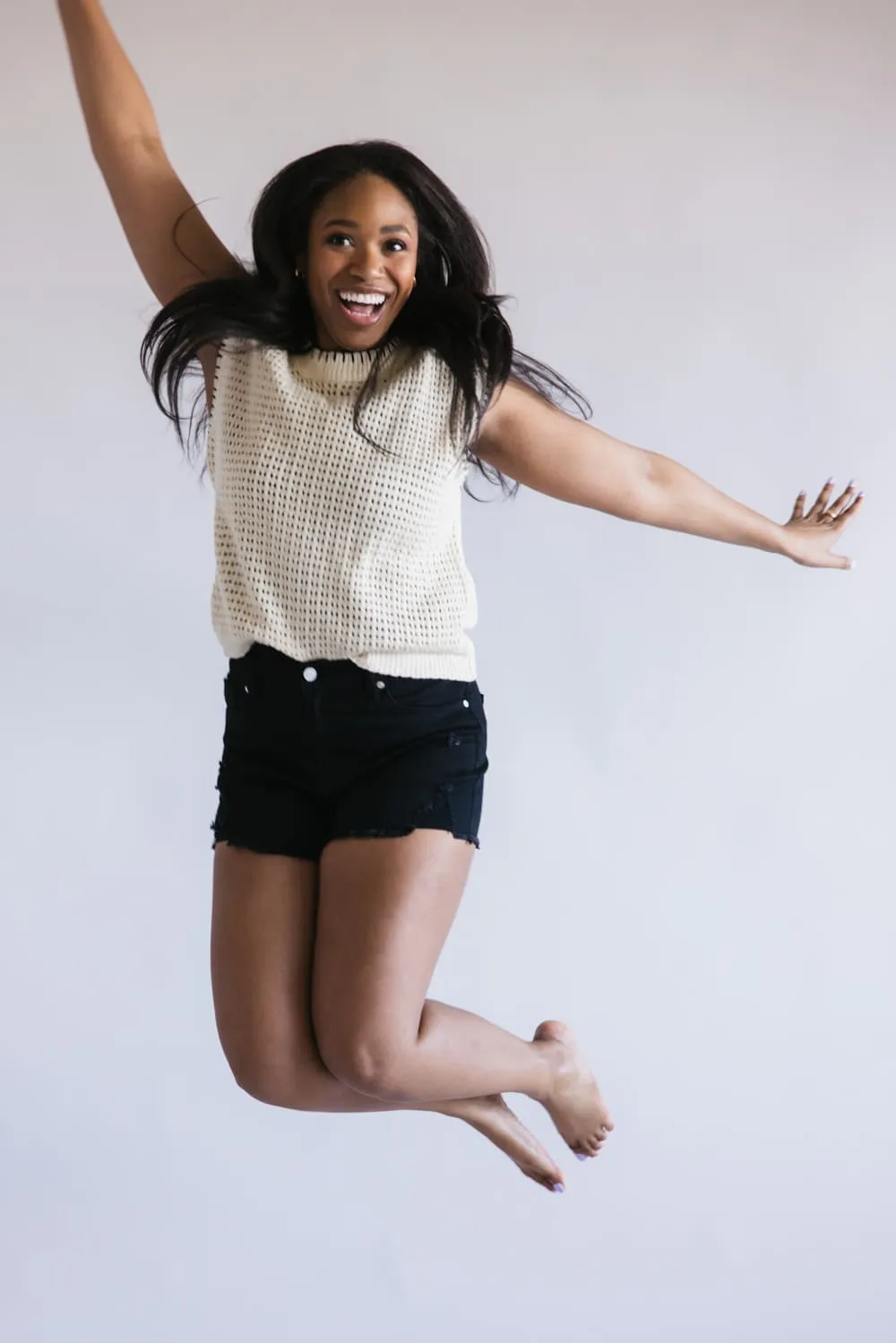 KanCan x Glik’s Best Friend Denim Shorts for Women in Black | AB1022BK-GL