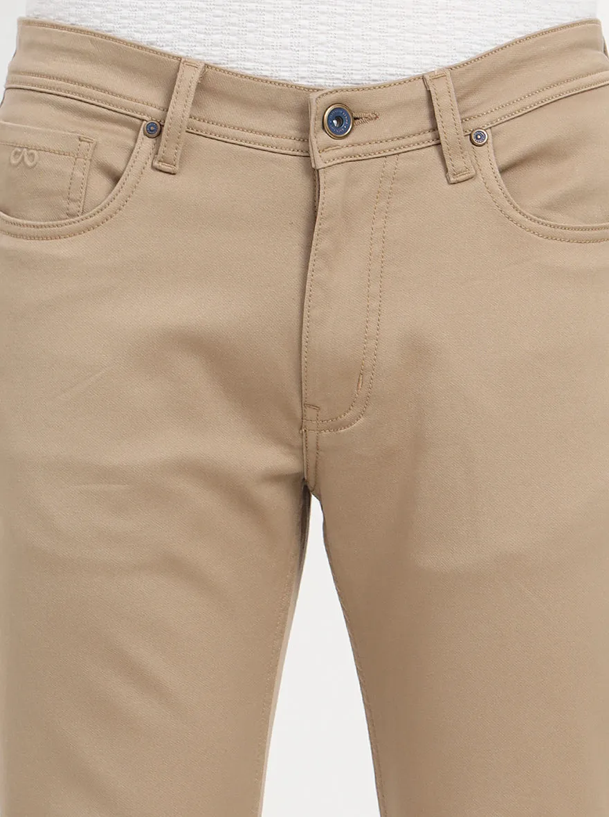 Khaki Washed Slim Fit Jeans | JadeBlue
