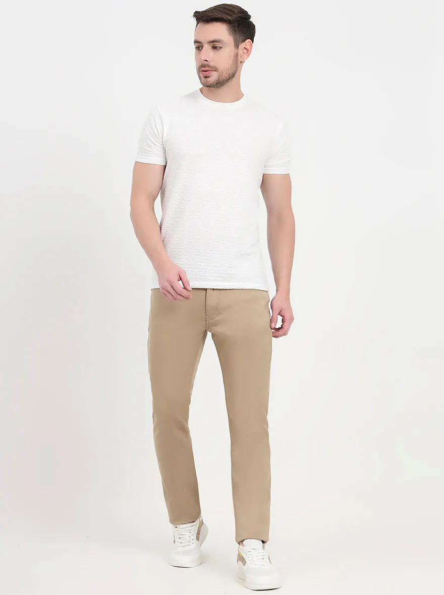 Khaki Washed Slim Fit Jeans | JadeBlue