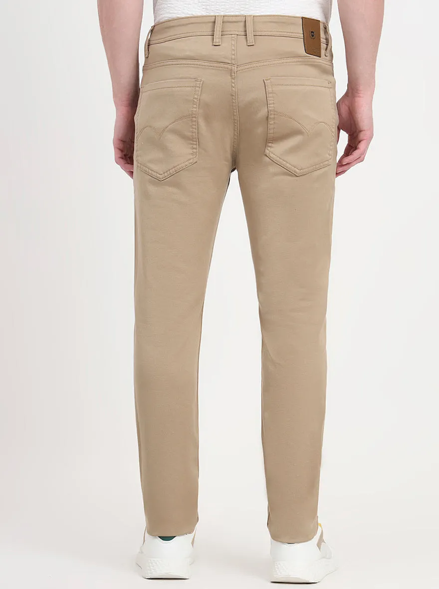 Khaki Washed Slim Fit Jeans | JadeBlue