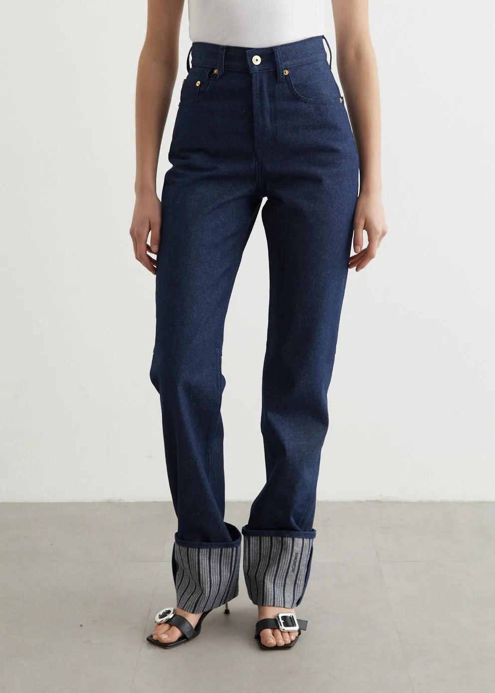 Le De-Nimes Droit Jeans