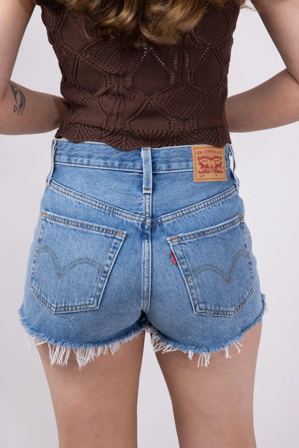 Levi’s 501 Original Blow Big Horns Denim Shorts for Women | 56327-0459