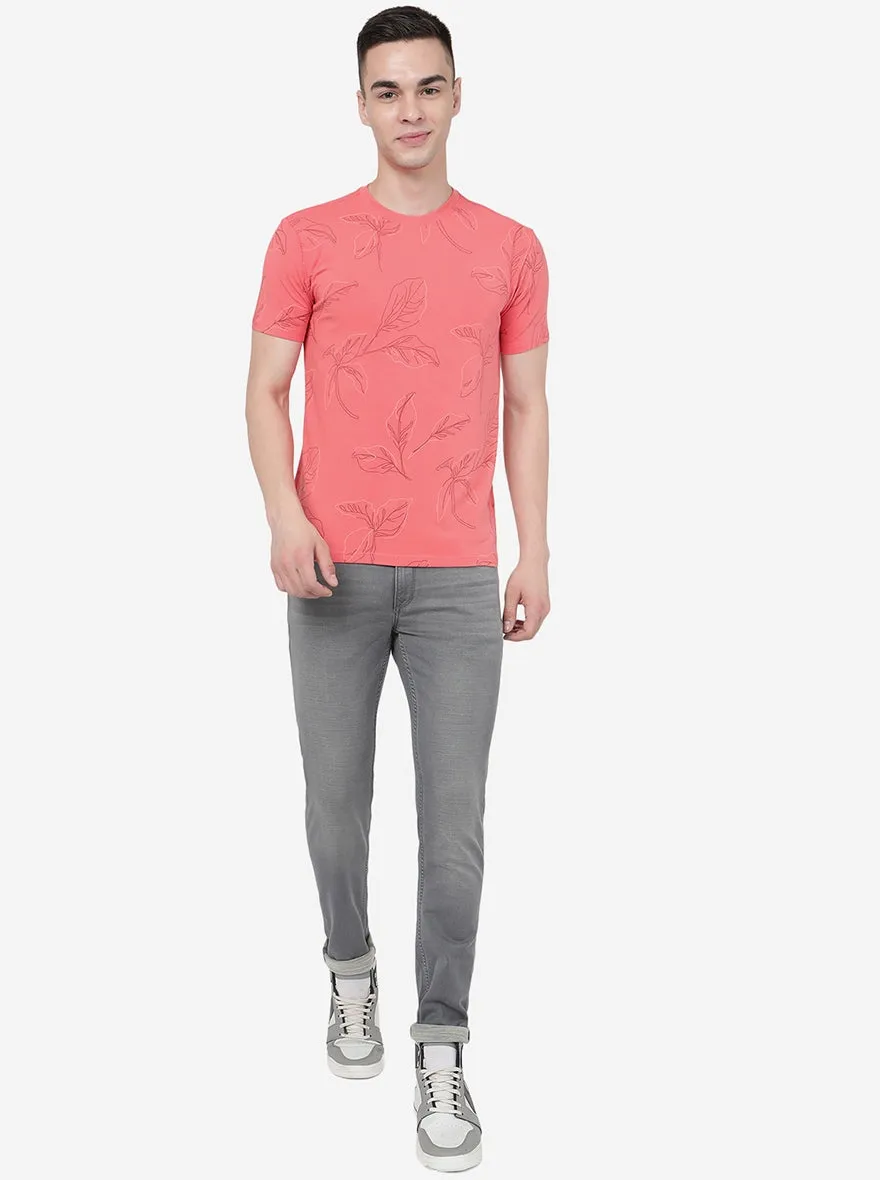 Light Grey Washed Slim Fit Jeans | JadeBlue