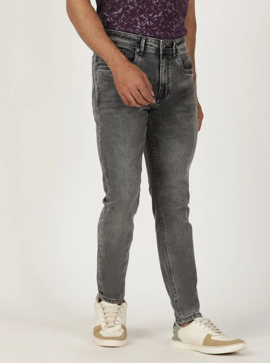 Light Grey Washed Urban Fit Jeans | Greenfibre
