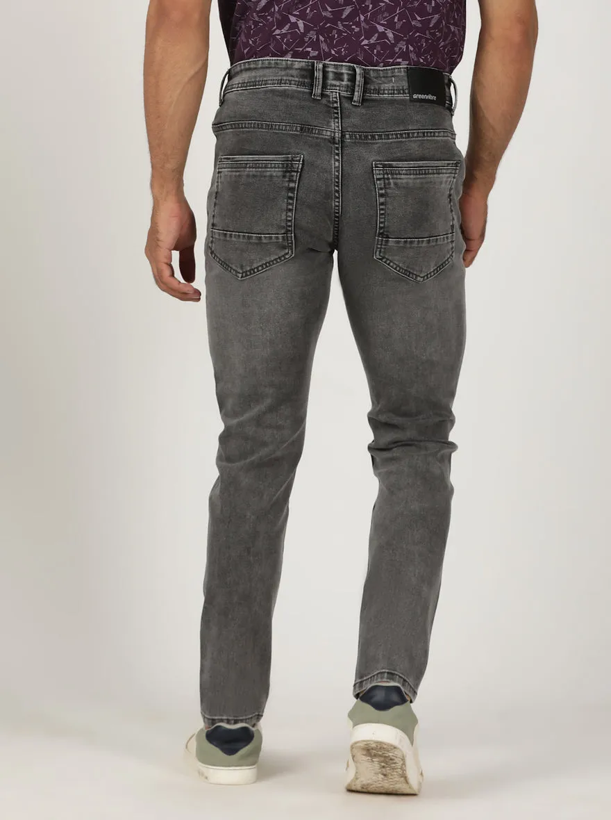 Light Grey Washed Urban Fit Jeans | Greenfibre