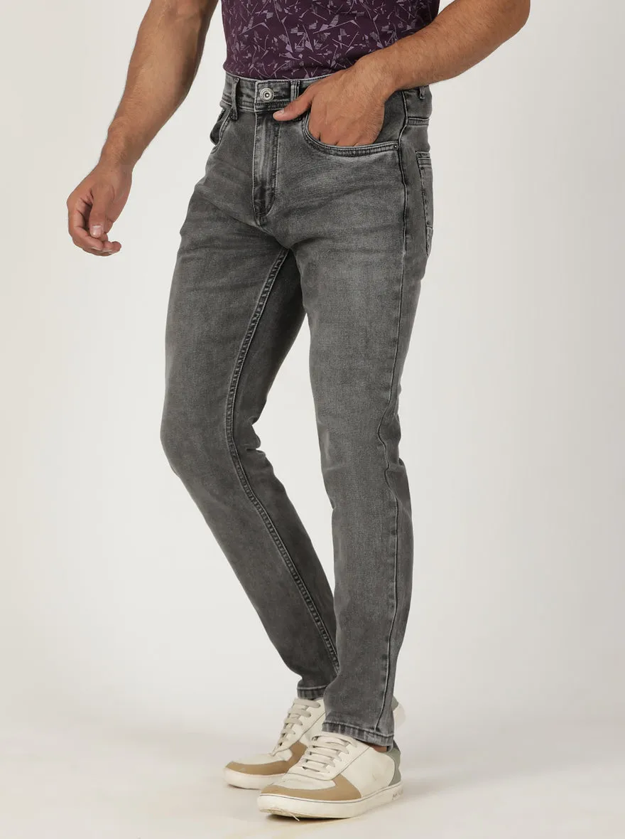 Light Grey Washed Urban Fit Jeans | Greenfibre
