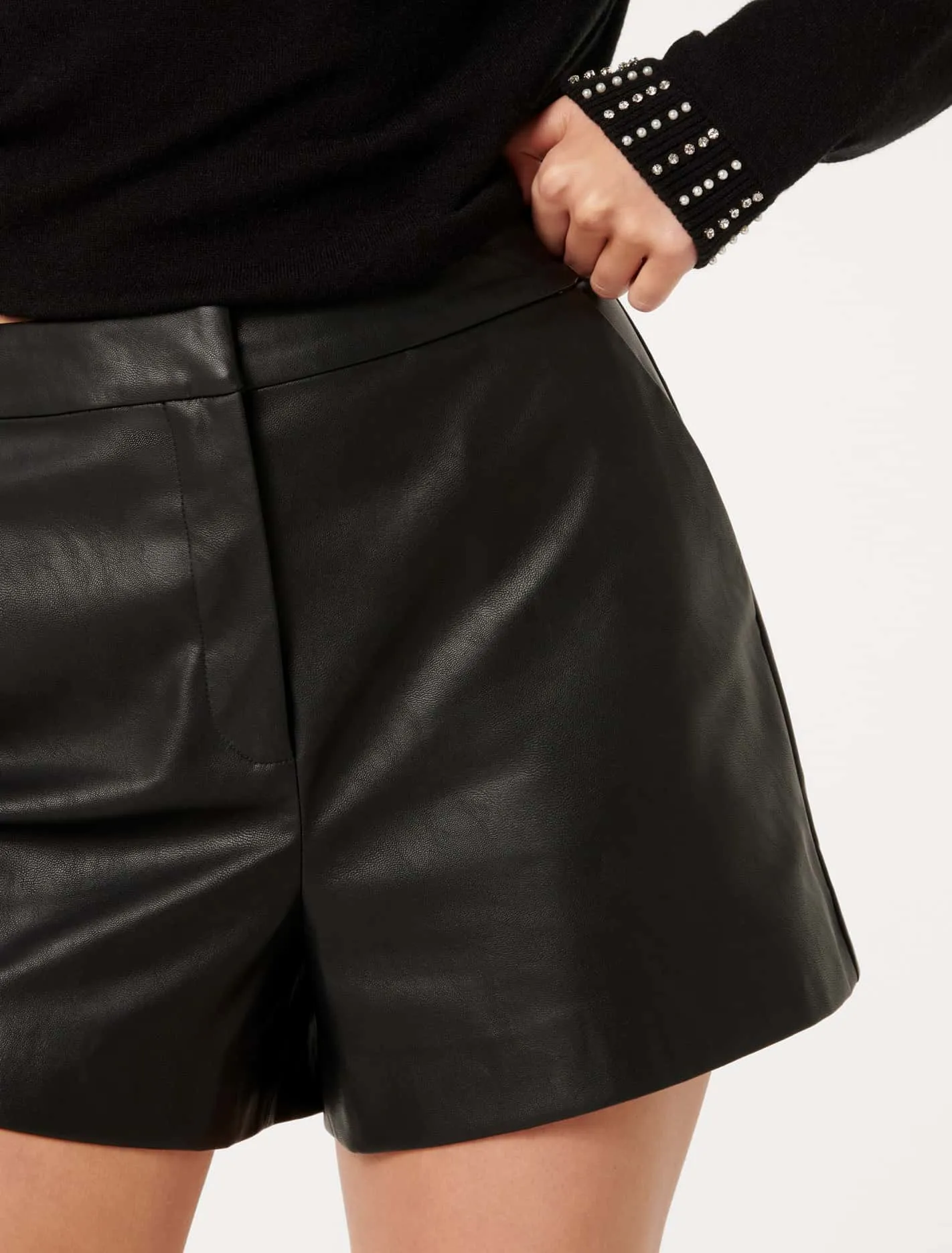 Lonnie Vegan Leather Shorts
