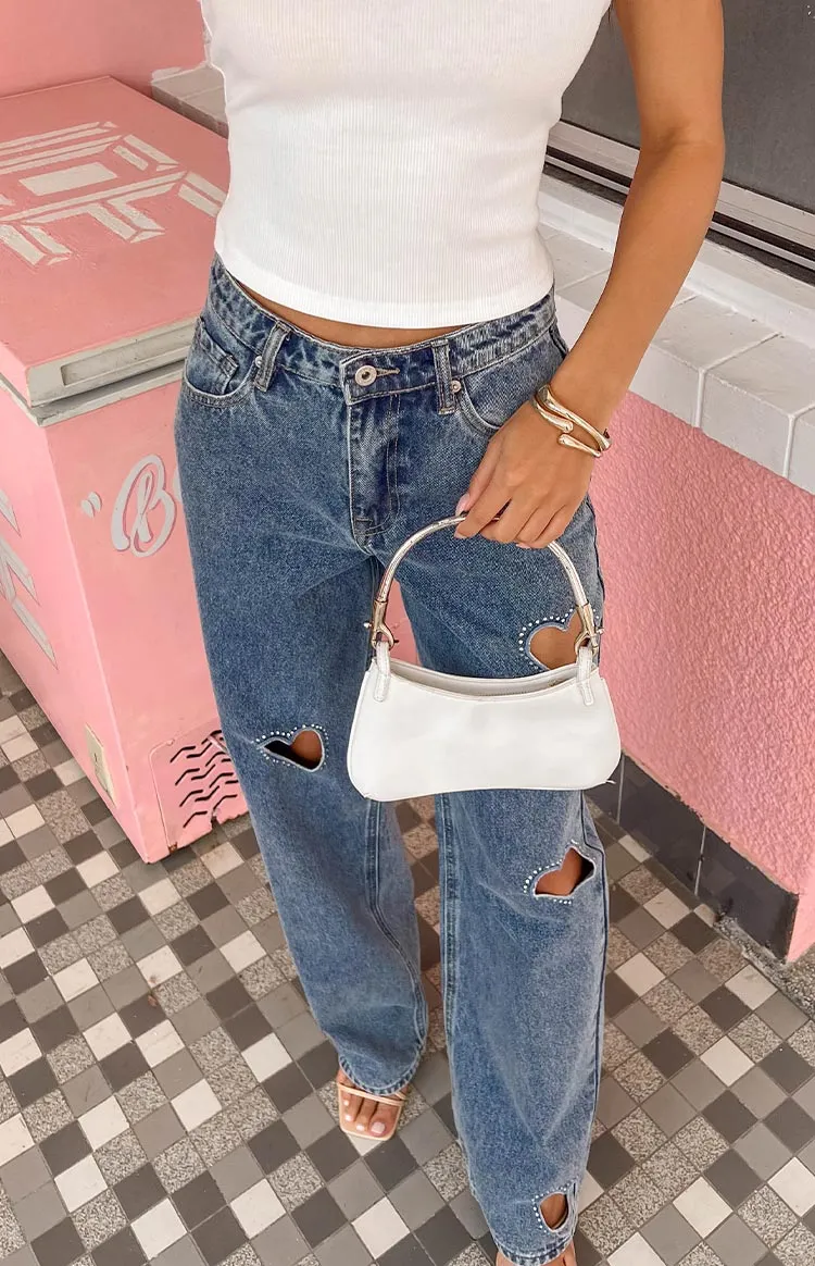 Lover Girl Mid Wash Denim Mid Rise Jeans
