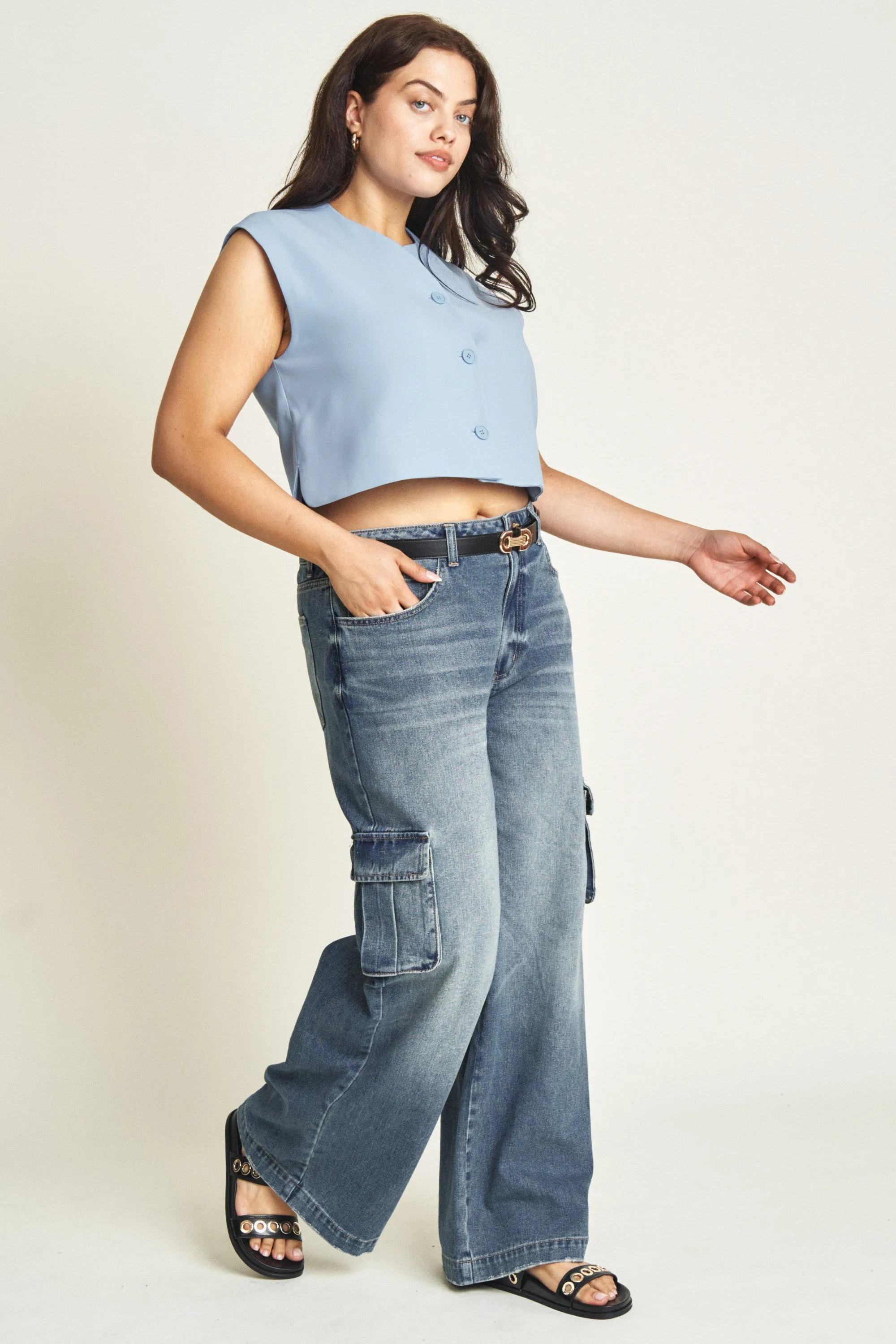 Madison Cargo Aged Indigo
